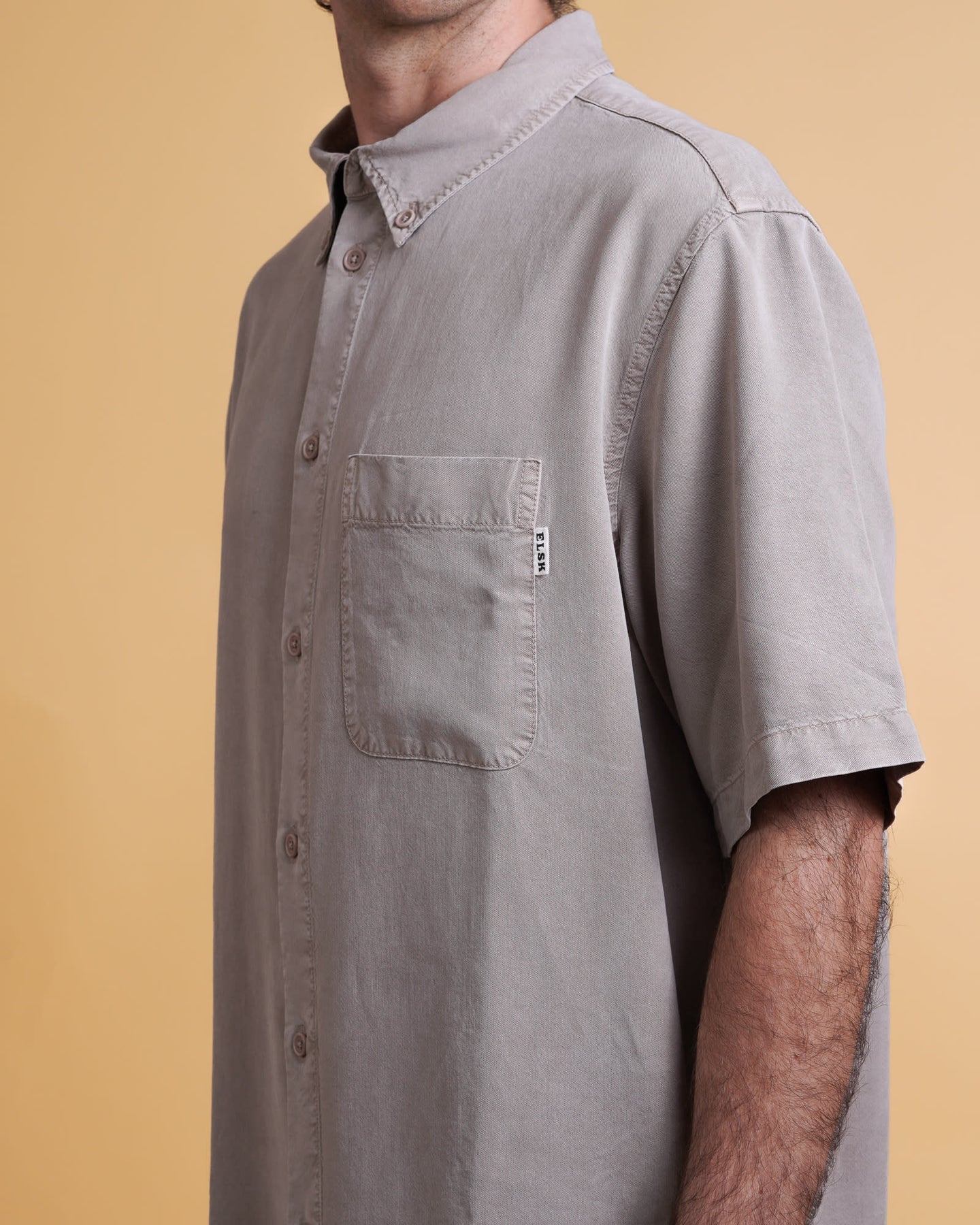Lyocell Men'S Ss Shirt