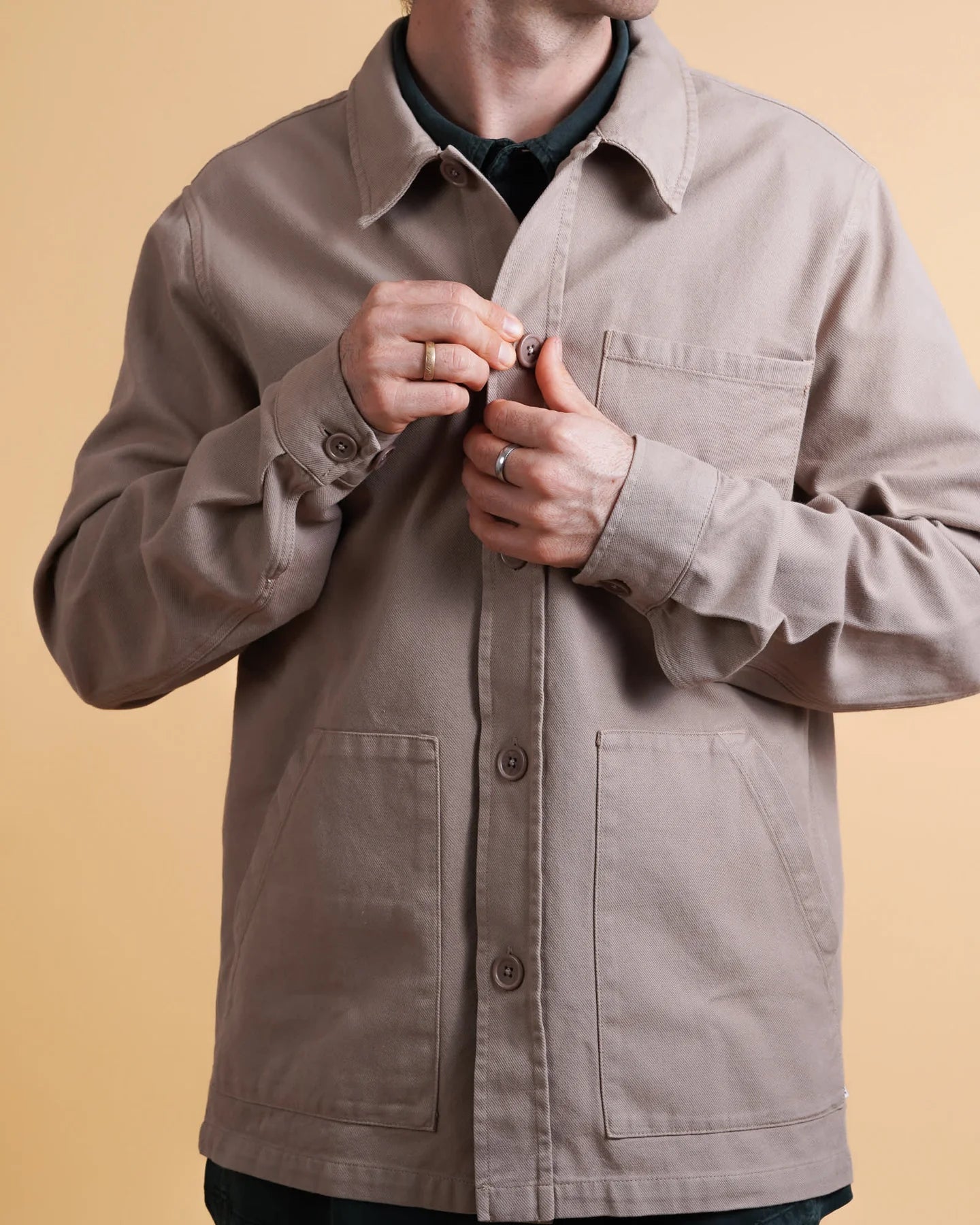 Twill Men'S Overshirt