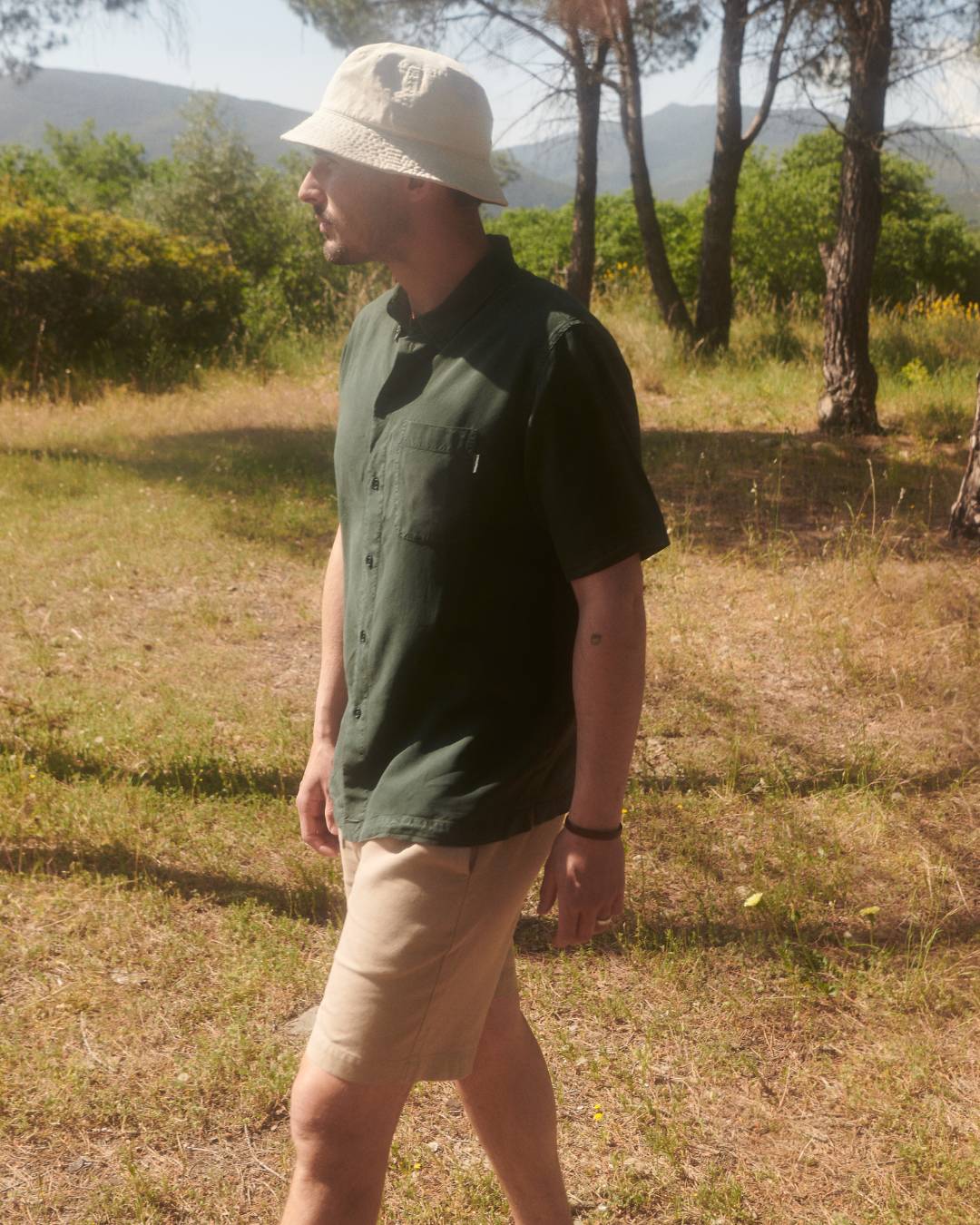 Lyocell Men'S Ss Shirt