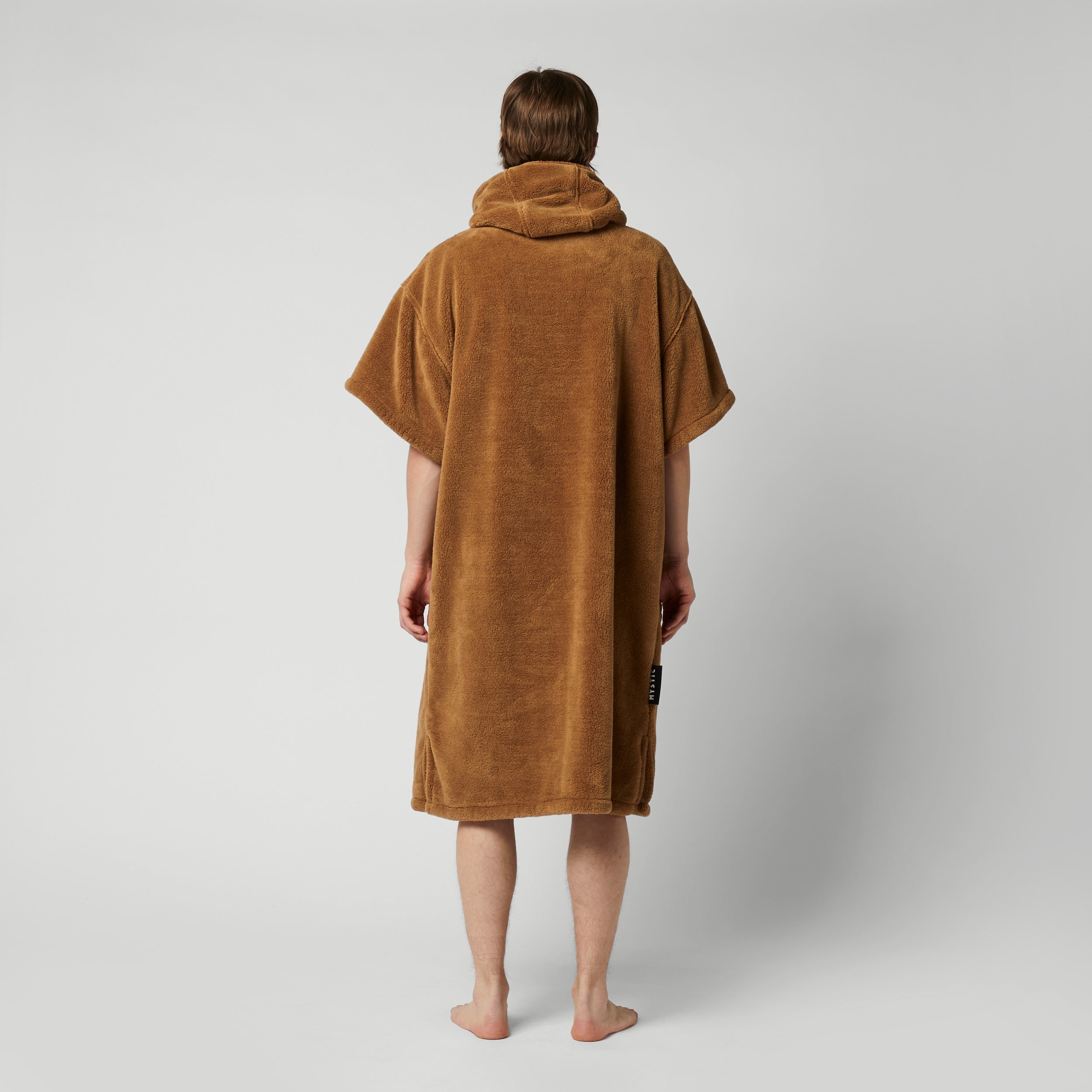 Poncho Teddy - Skifferbrun