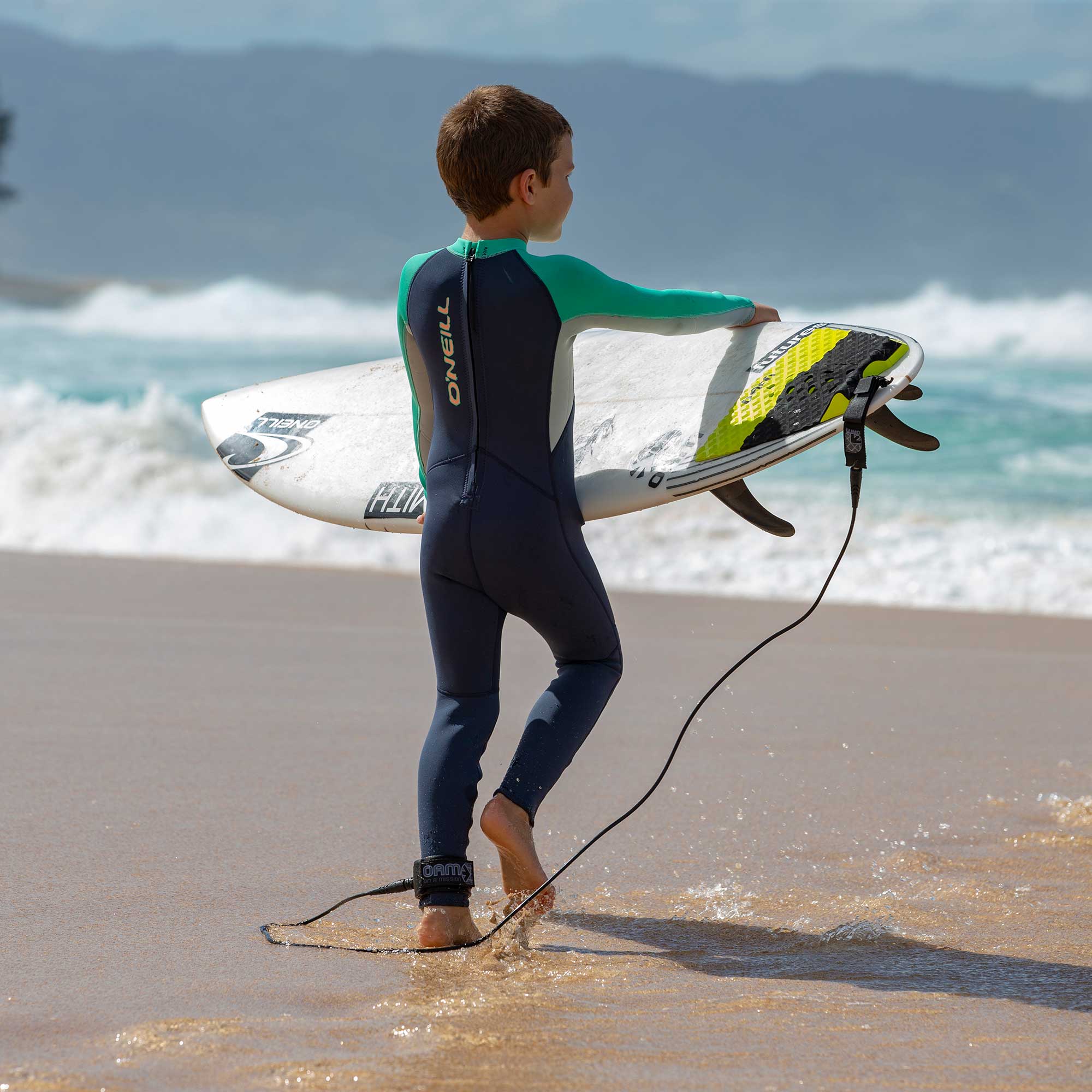 Toddler Reactor-2 2mm Back Zip Full - Pojkar - skiffer/lightaqua/ocean