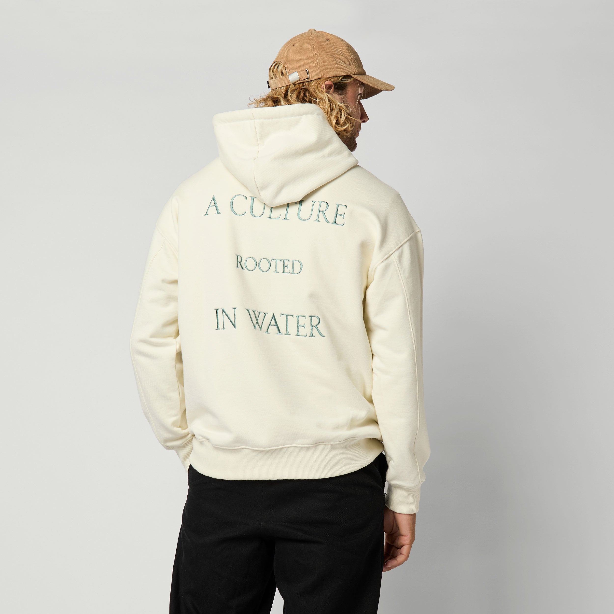 Mystic - Rooted Hood Sweat - Dirty White