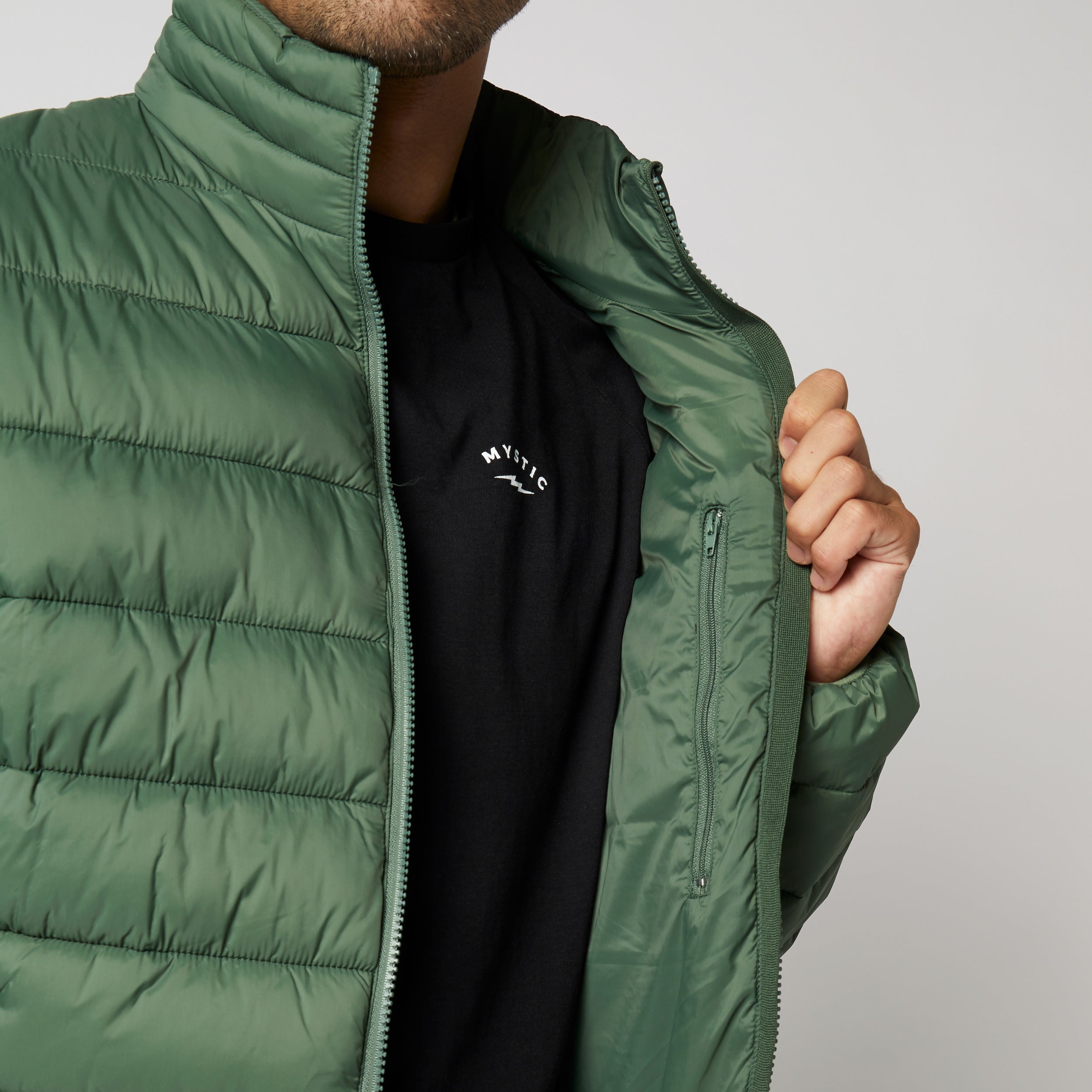 Quilted Midlayer Jacket - Brave Green