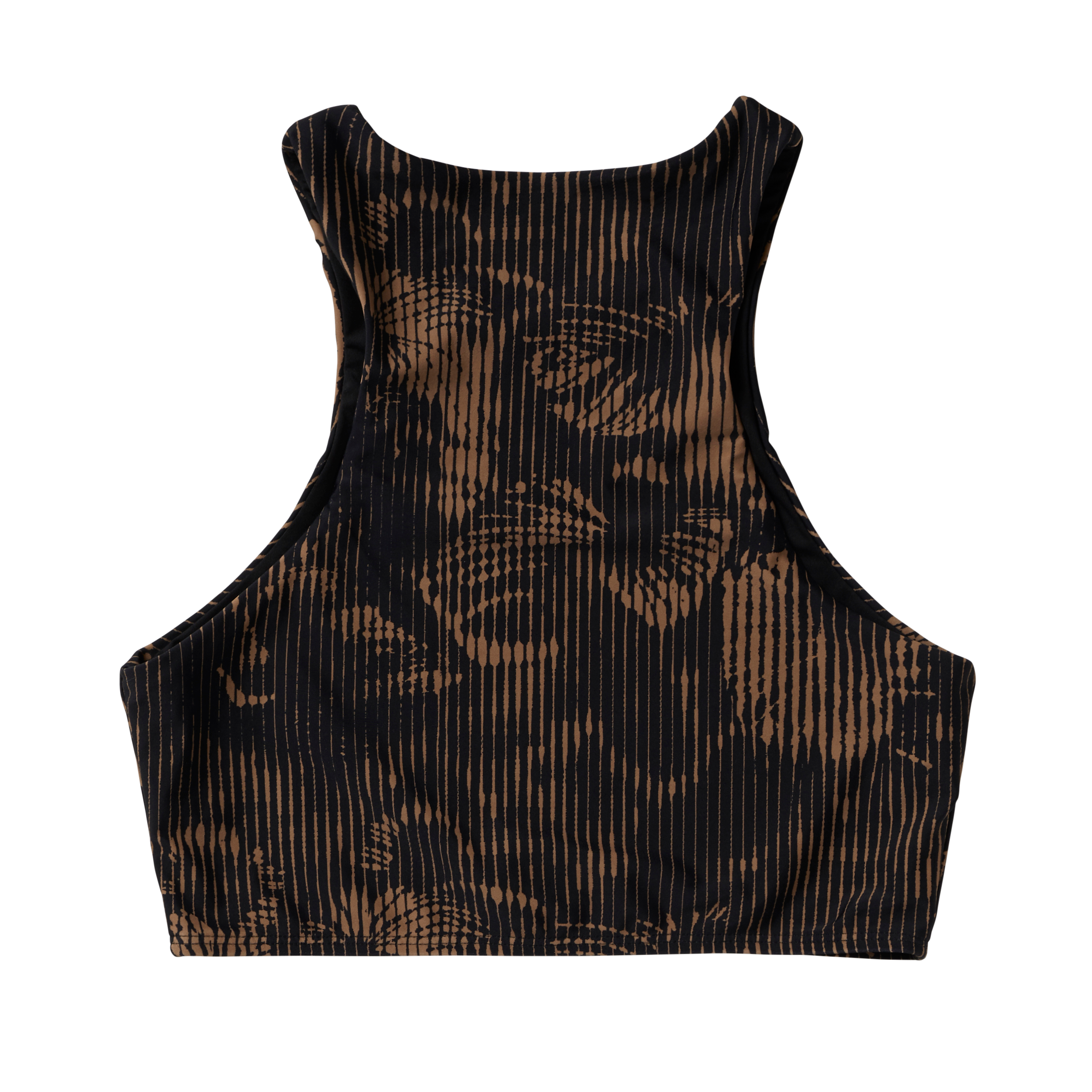 Mystic - Flashback Athletic Bikini Top - Slate Brown