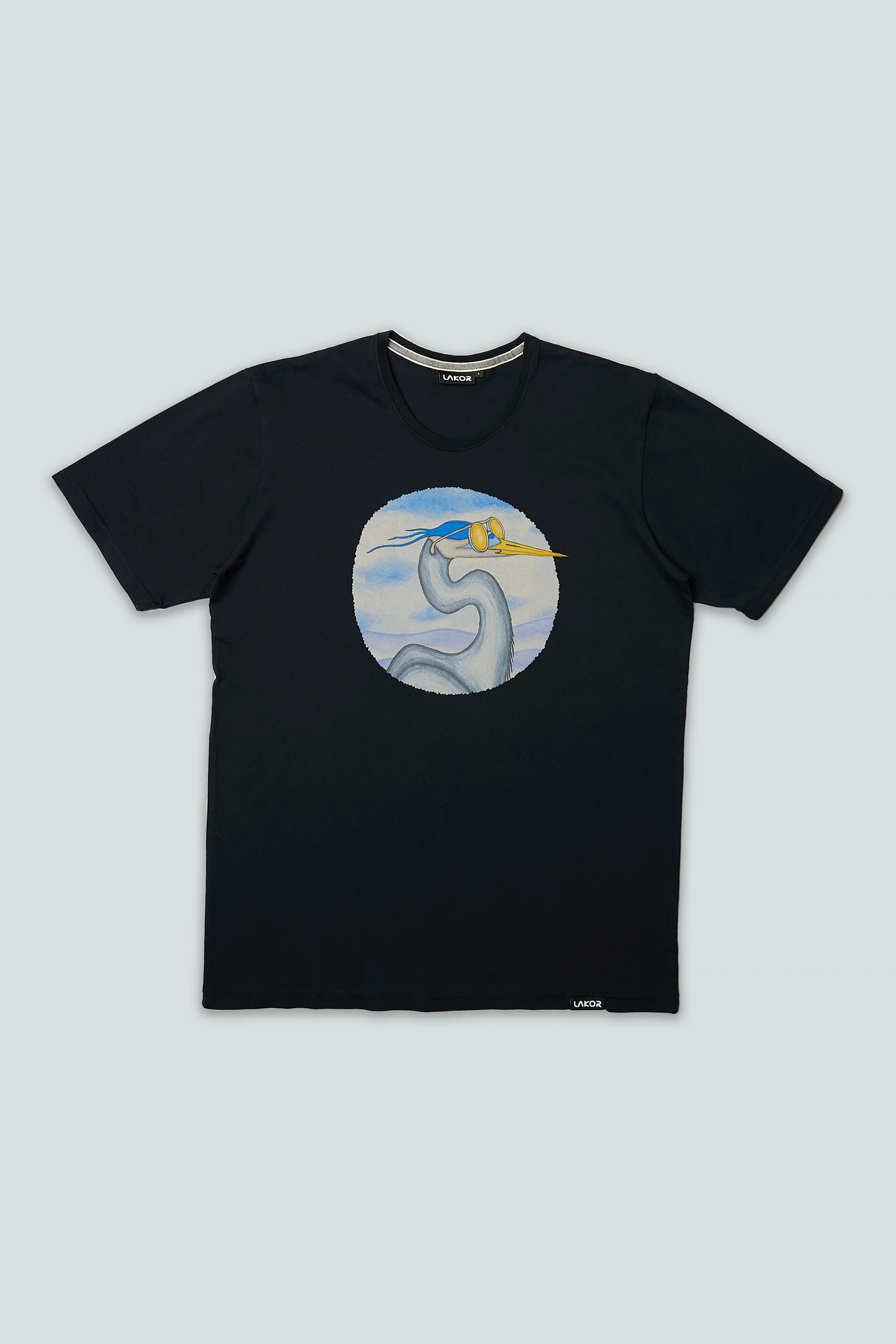 Egret T-shirt (Moonless Night) 