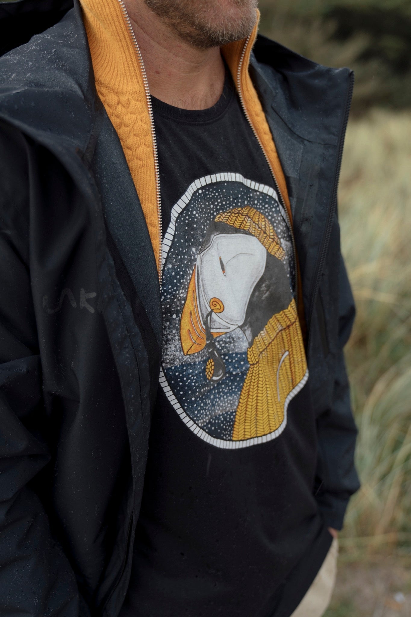 Sailor Puffin T-shirt (svart) 