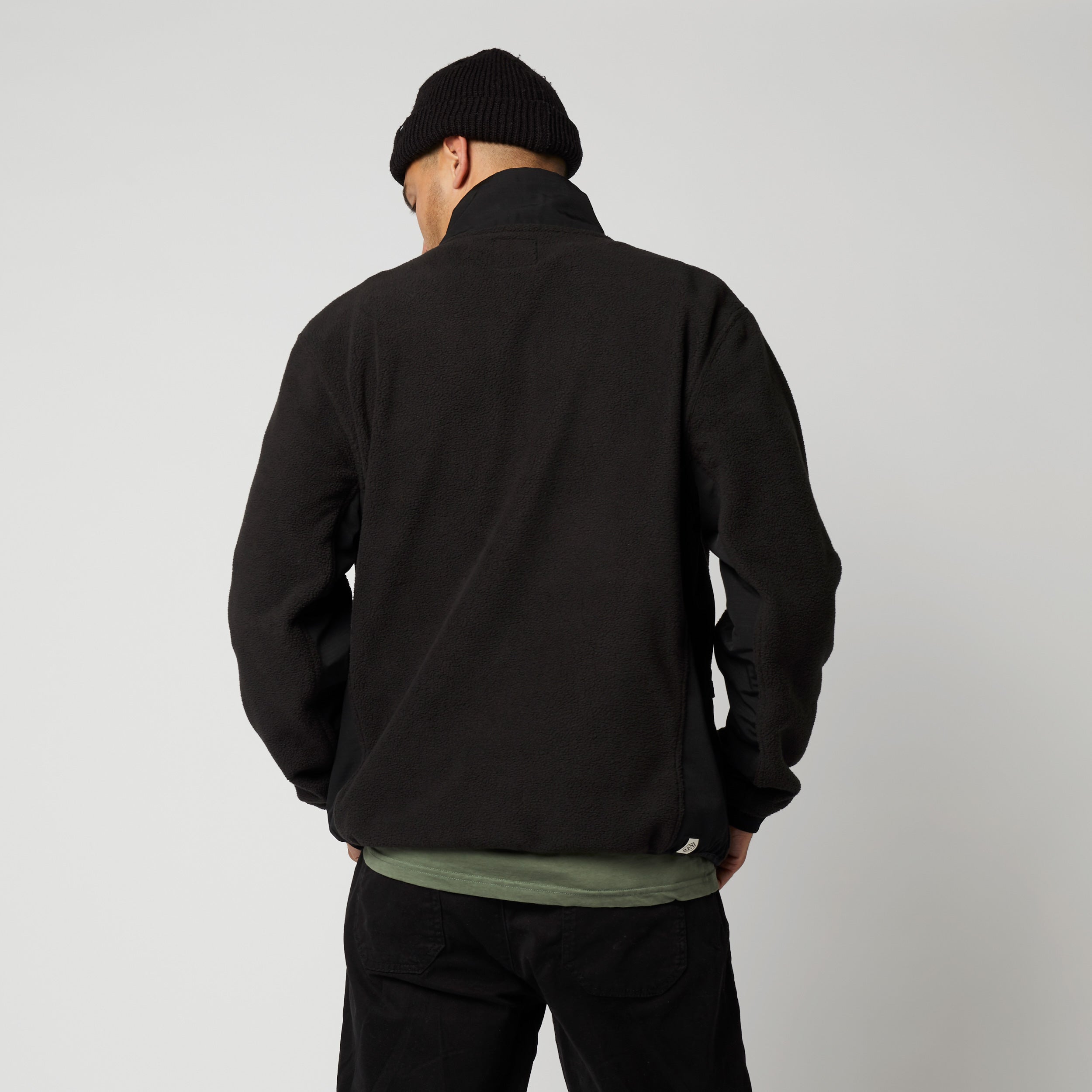 DTS Fleece Zip Thru Sweat - Black