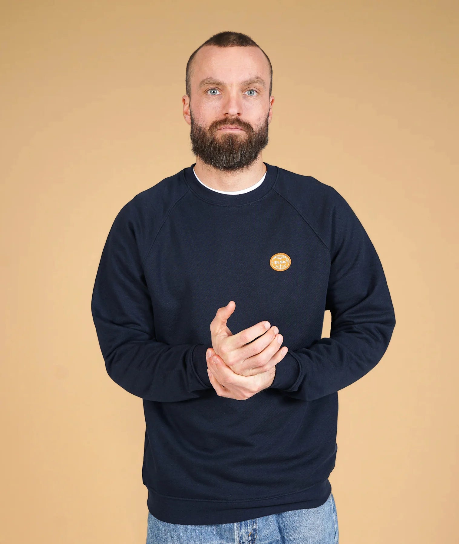 Globe Men'S Cross Crewneck - S / Dark Navy