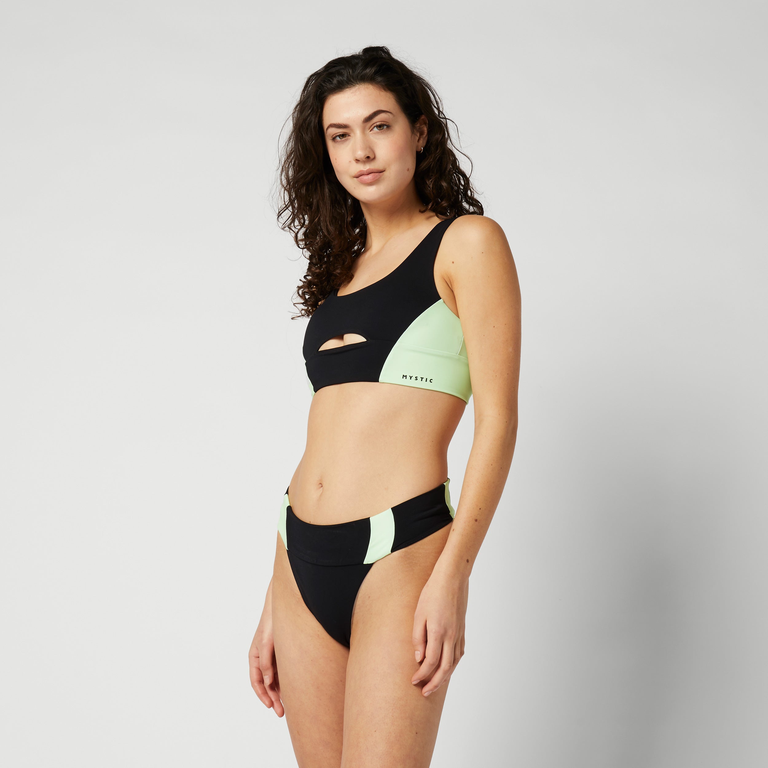 Mystic - Bruna Performance Bikini Top - Lime Green