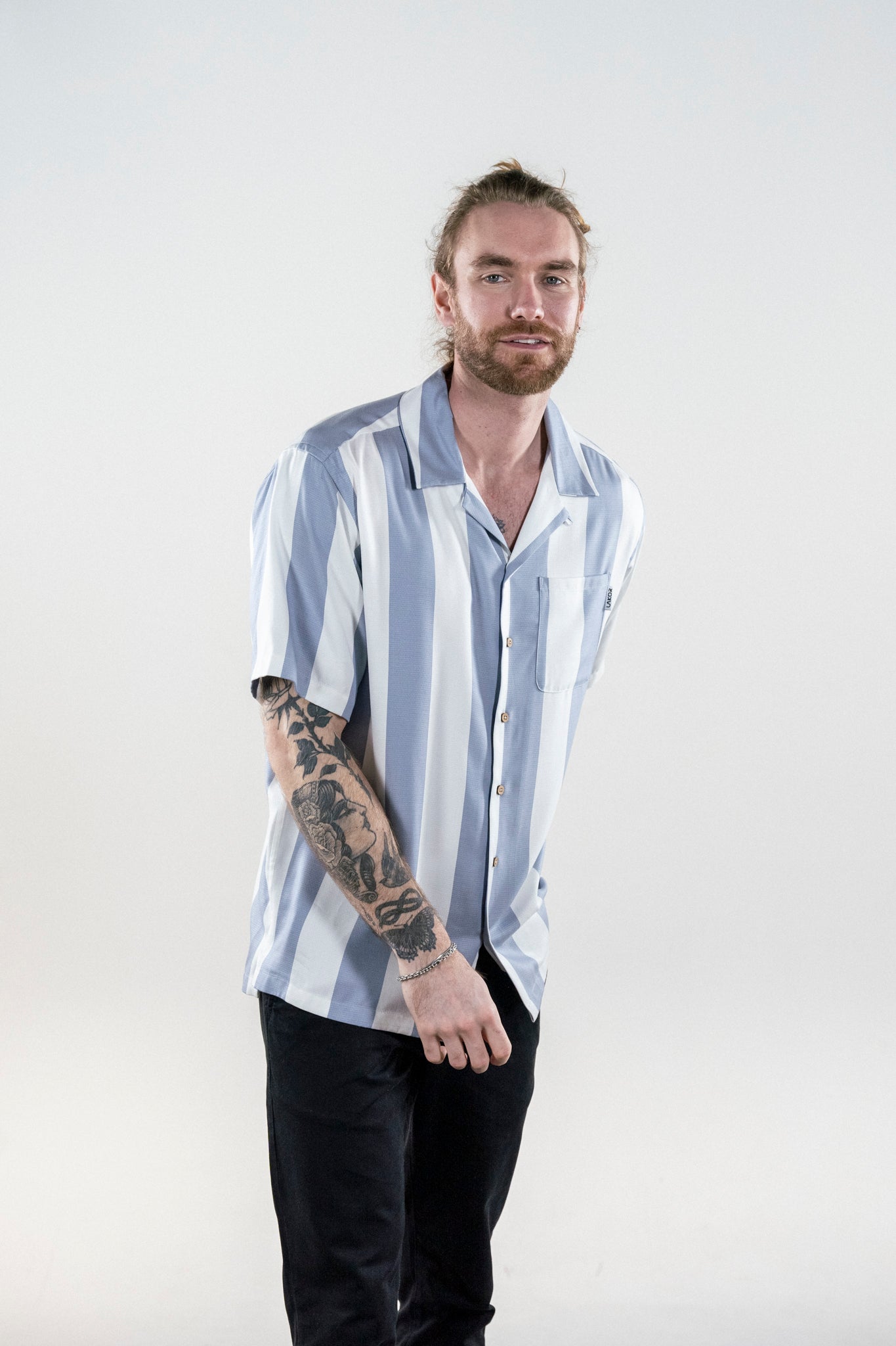 Bold Stripes Shirt (Ljusblå) 