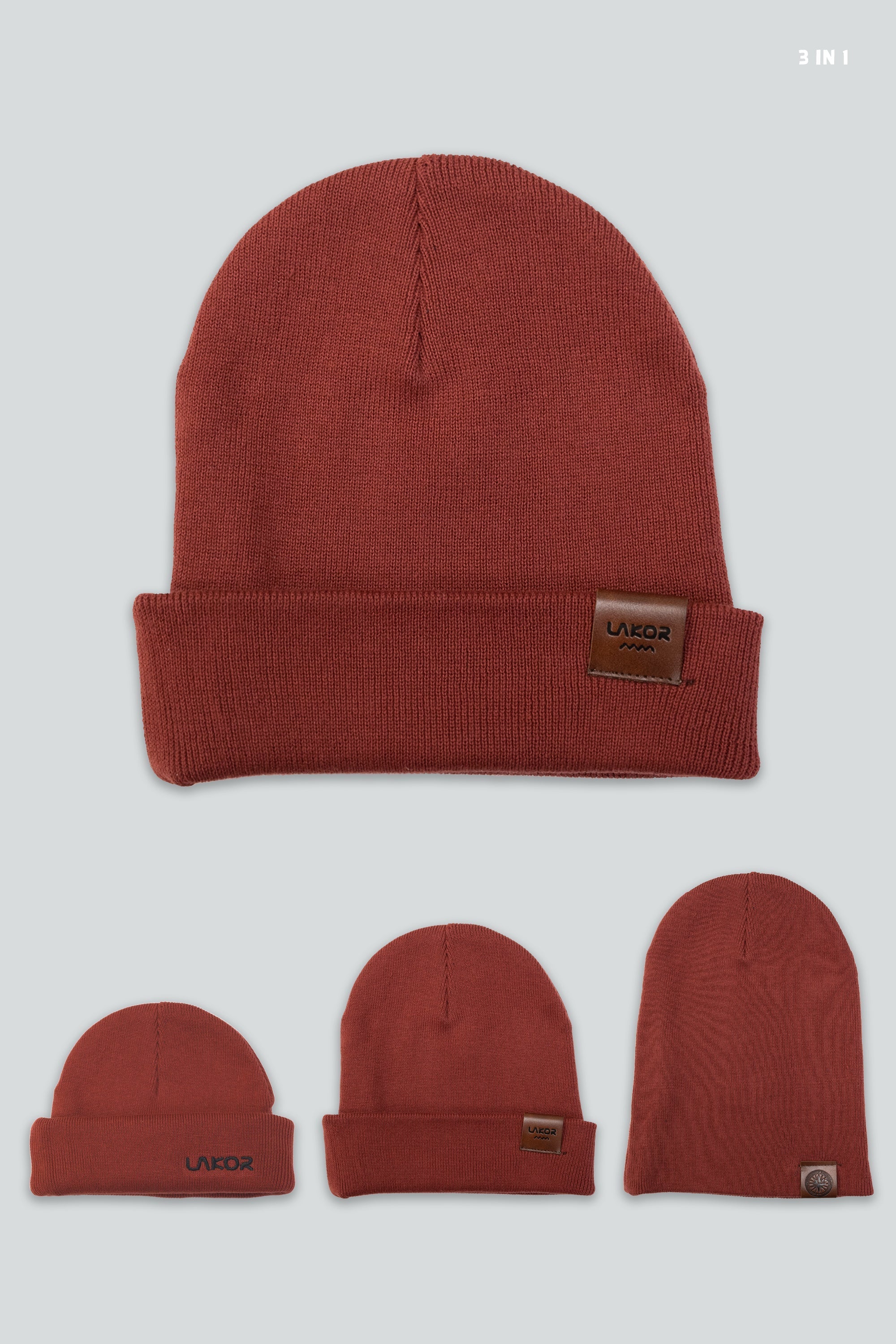 Boom Beanie (rödbrun) 