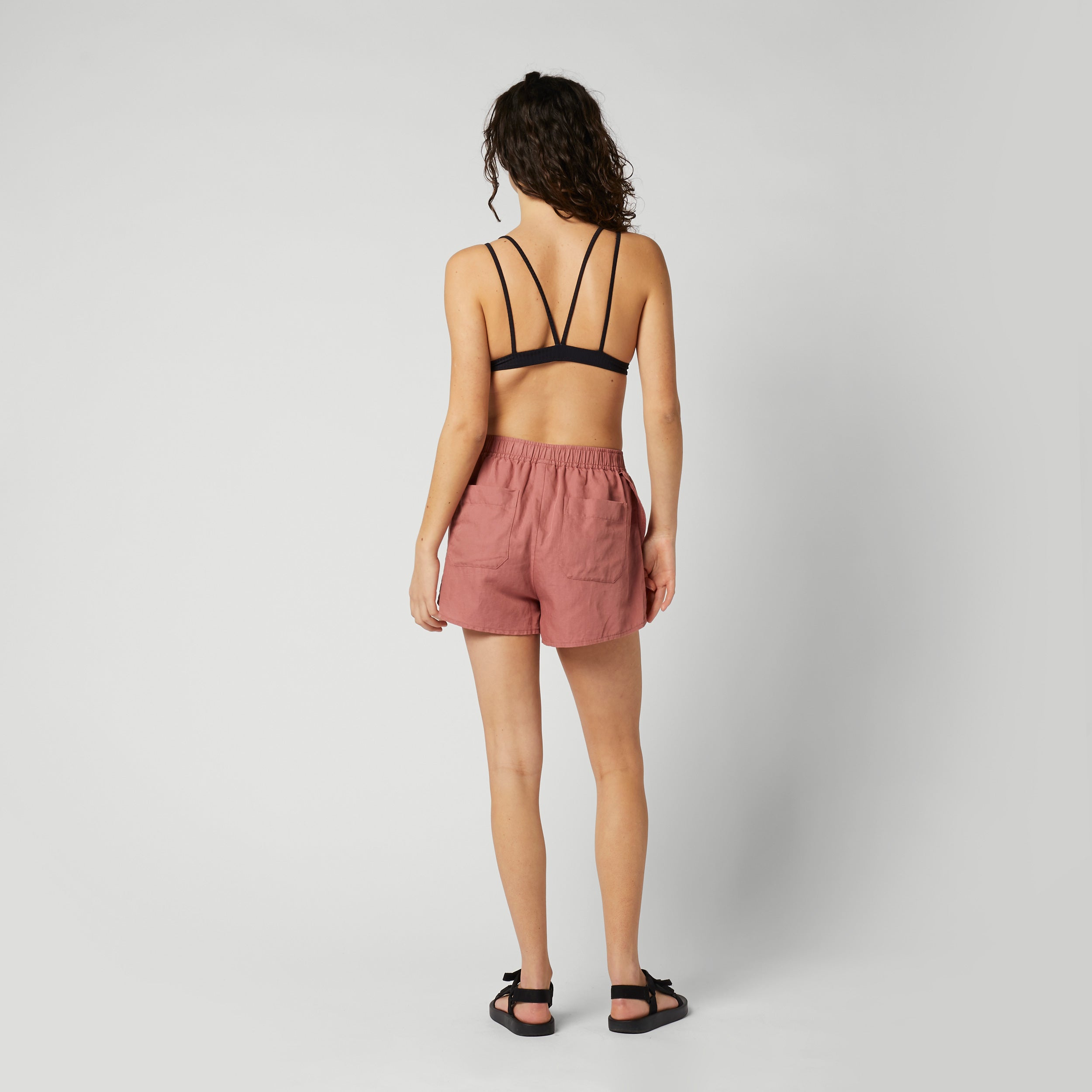 Mystic - Linen Shorts Women - Dusty Pink