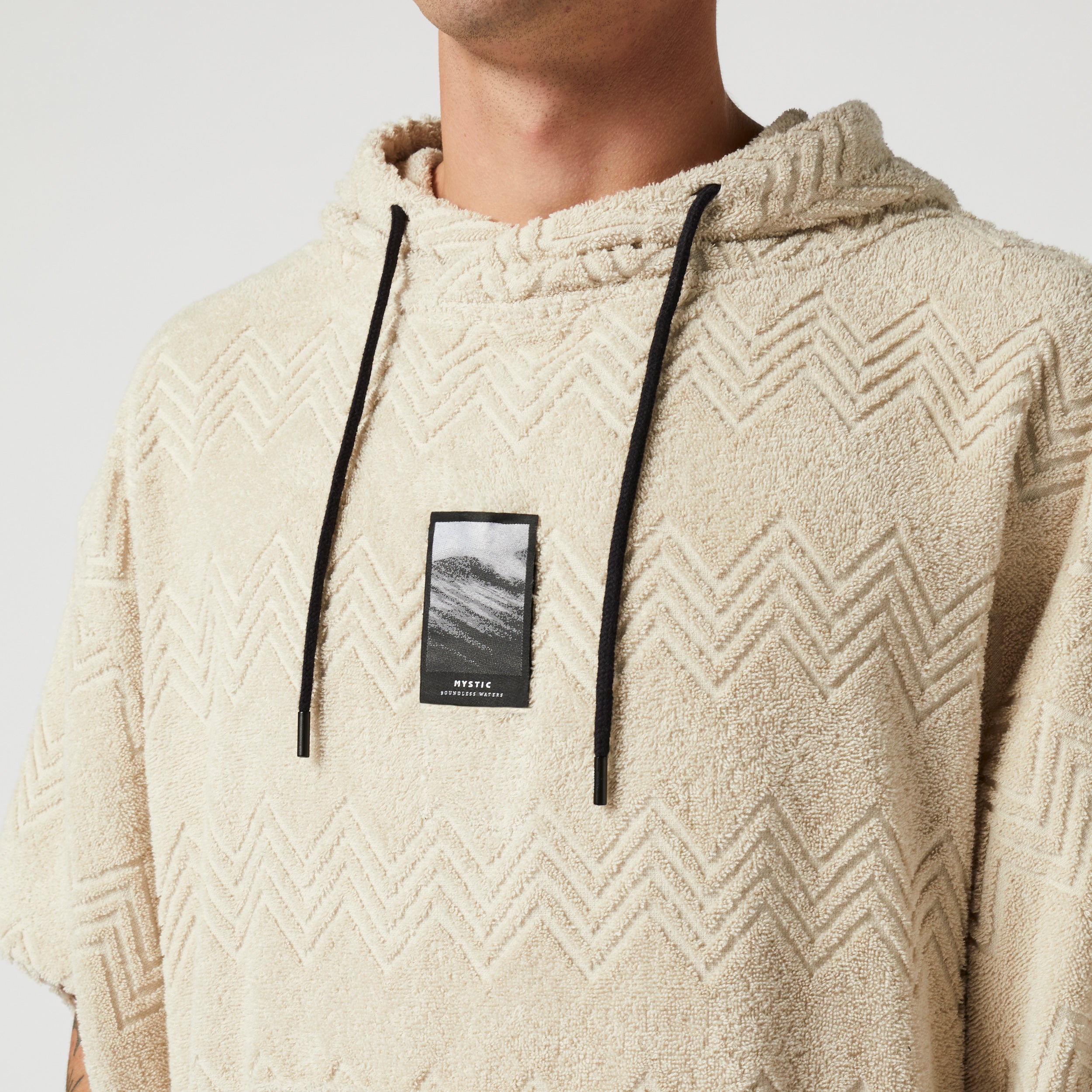 Poncho Jacquard - Off White