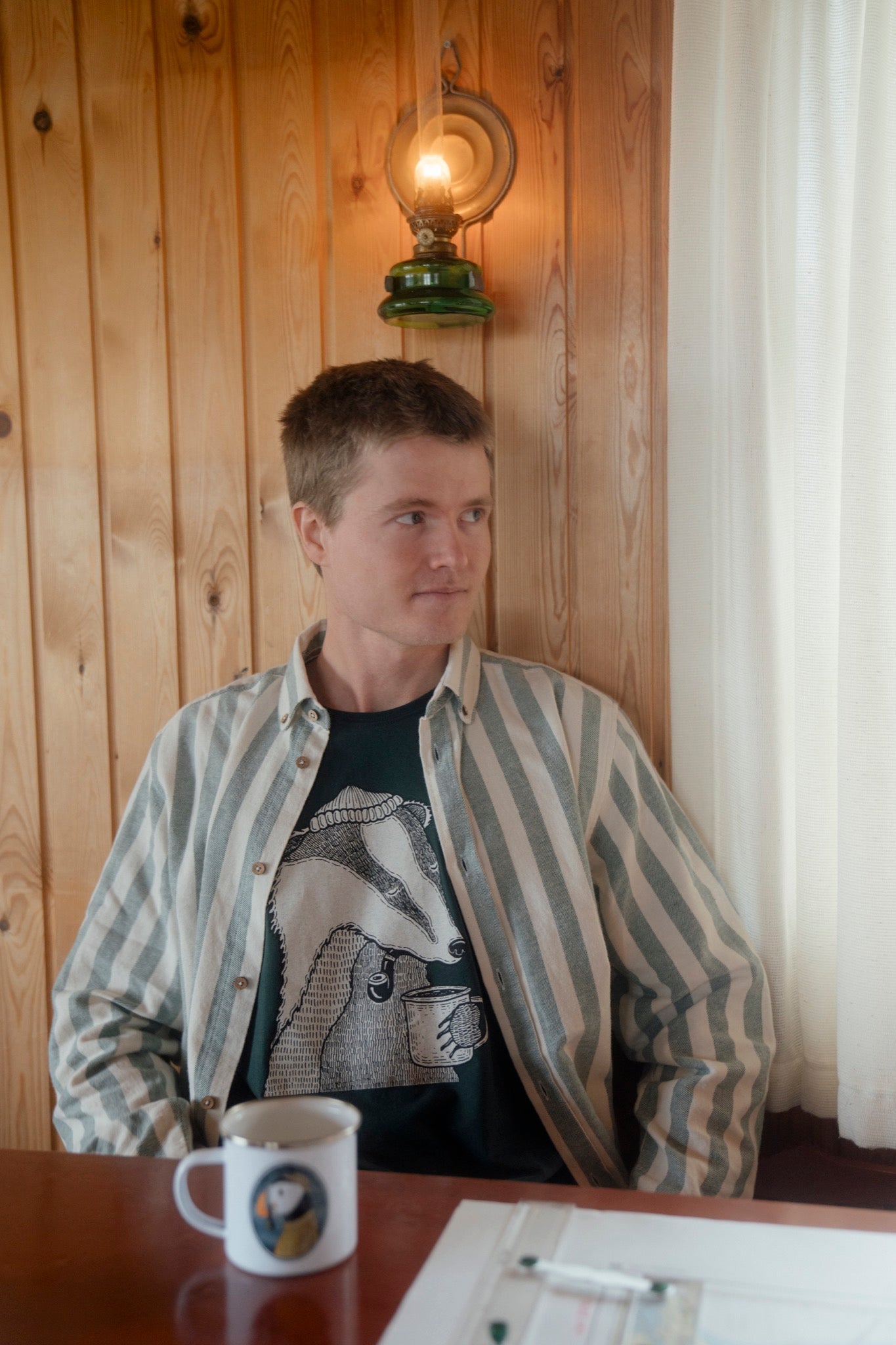 Båtsmanskjorta (grön) 