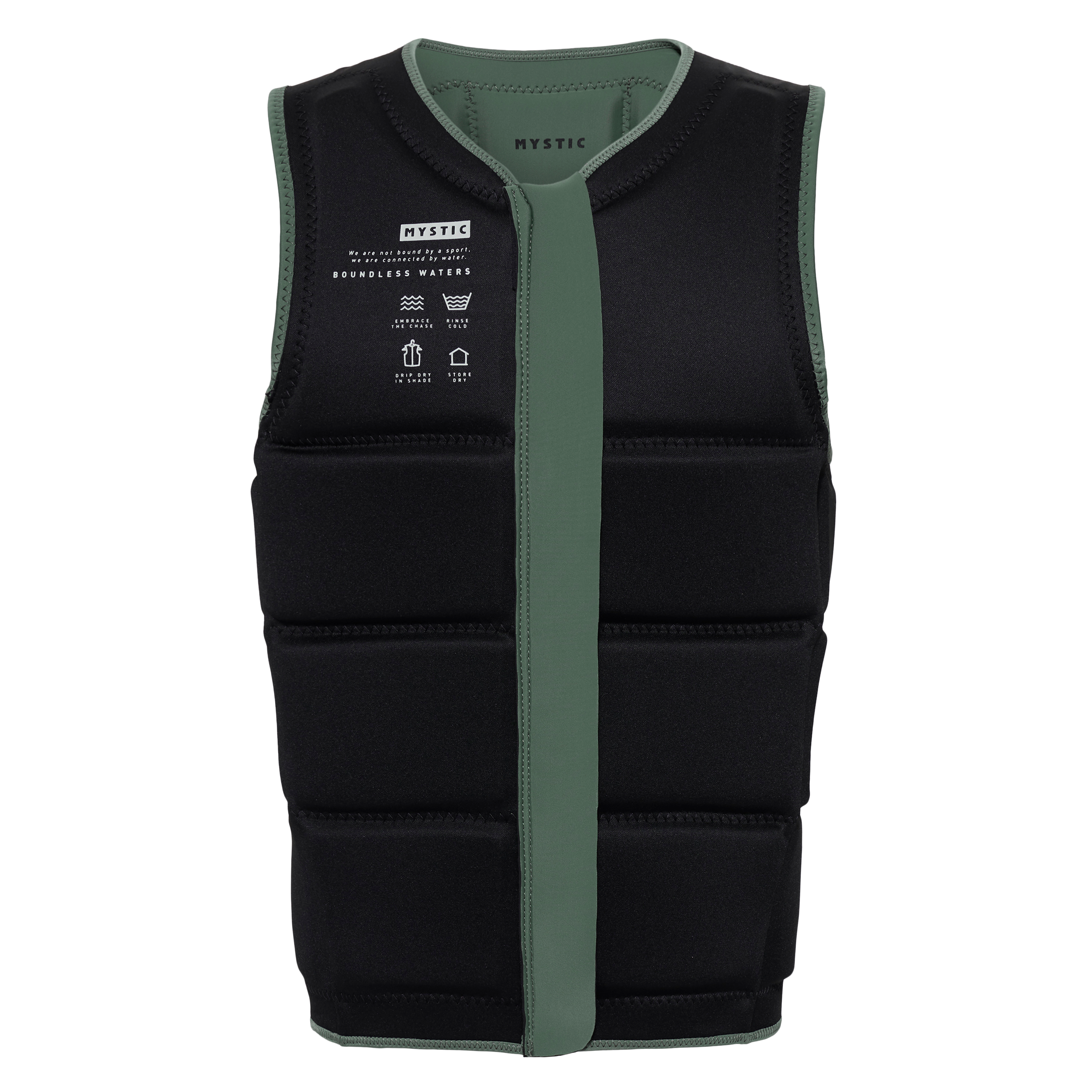 Star Impact Vest Fzip Wake - Dark Olive