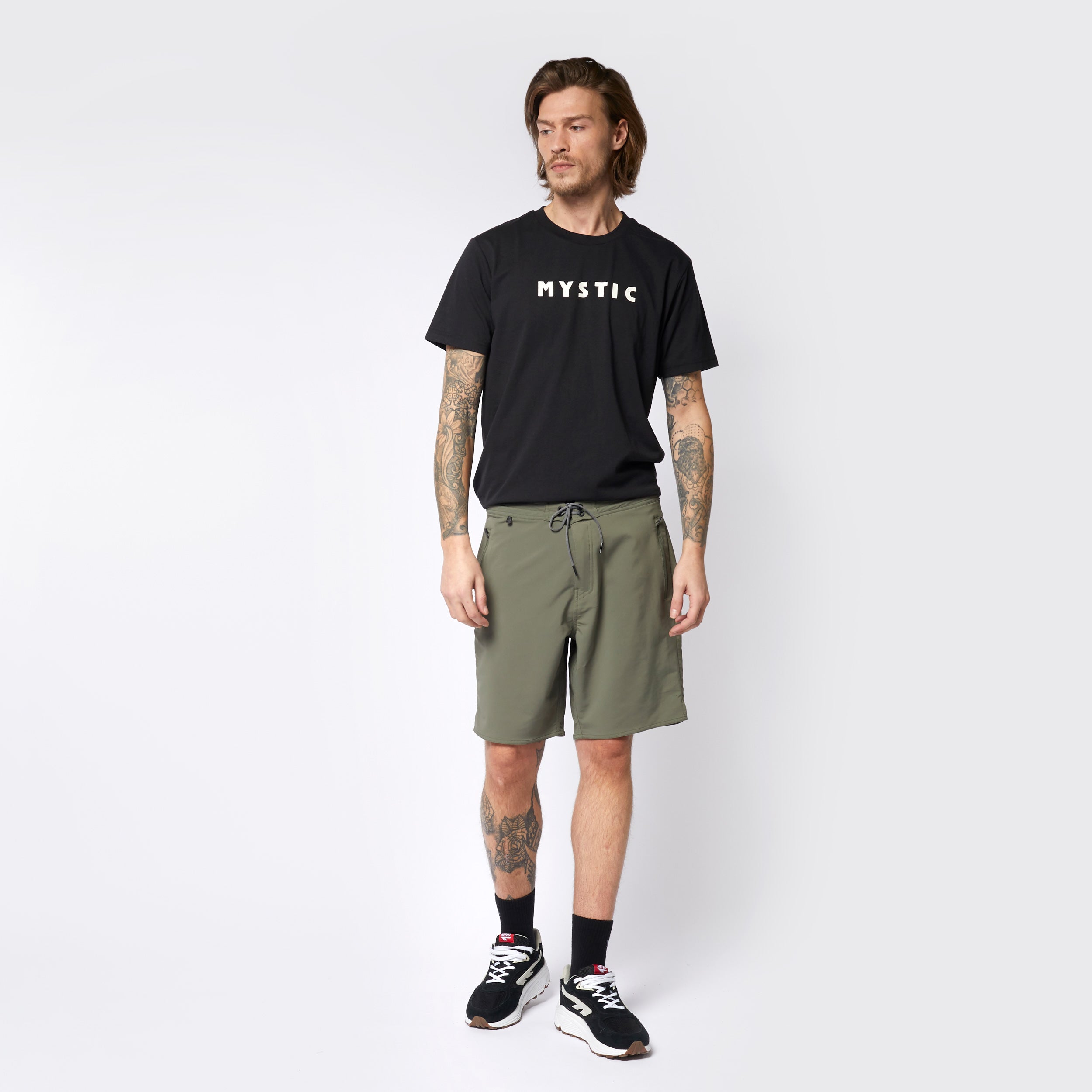 Mystic - Trail Hybrid Boardshort - Moss