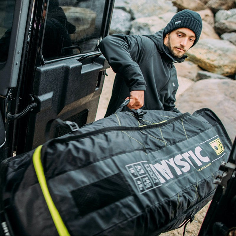 Mystic elevate lätt fyrkantig boardbag med hjul