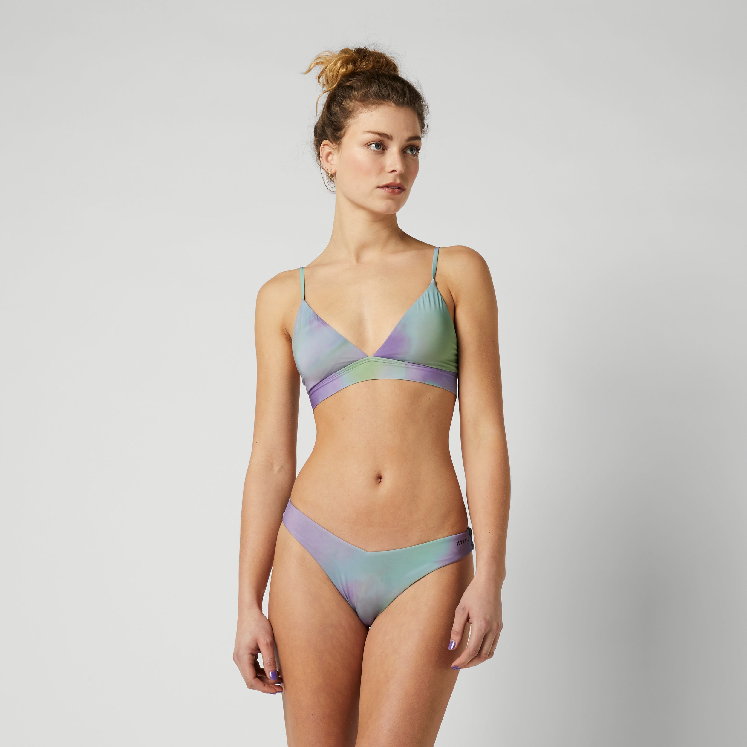 Mystic - Daze Baselayer Bikini Top - Purple / Green