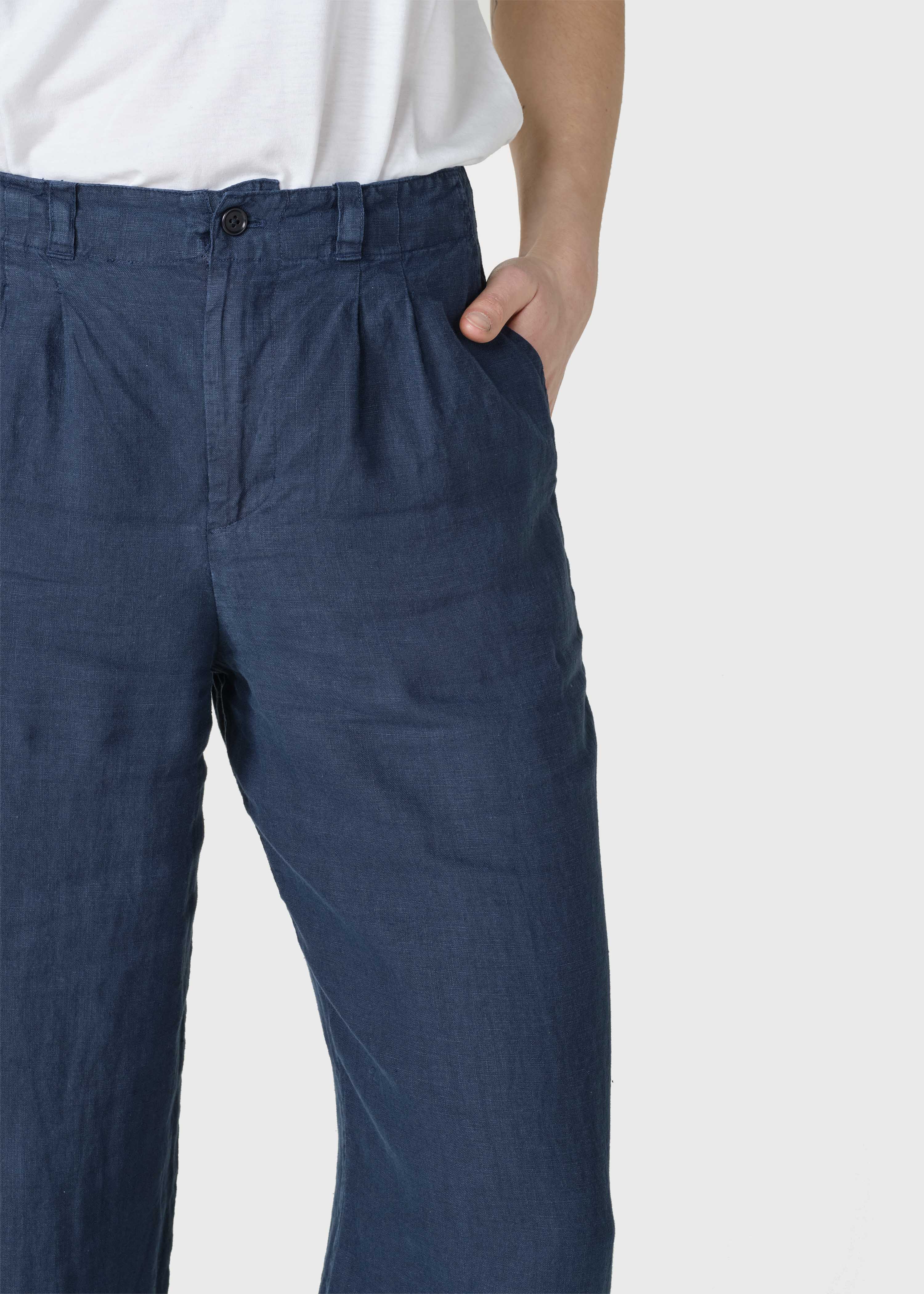 Ada linen pants - Navy