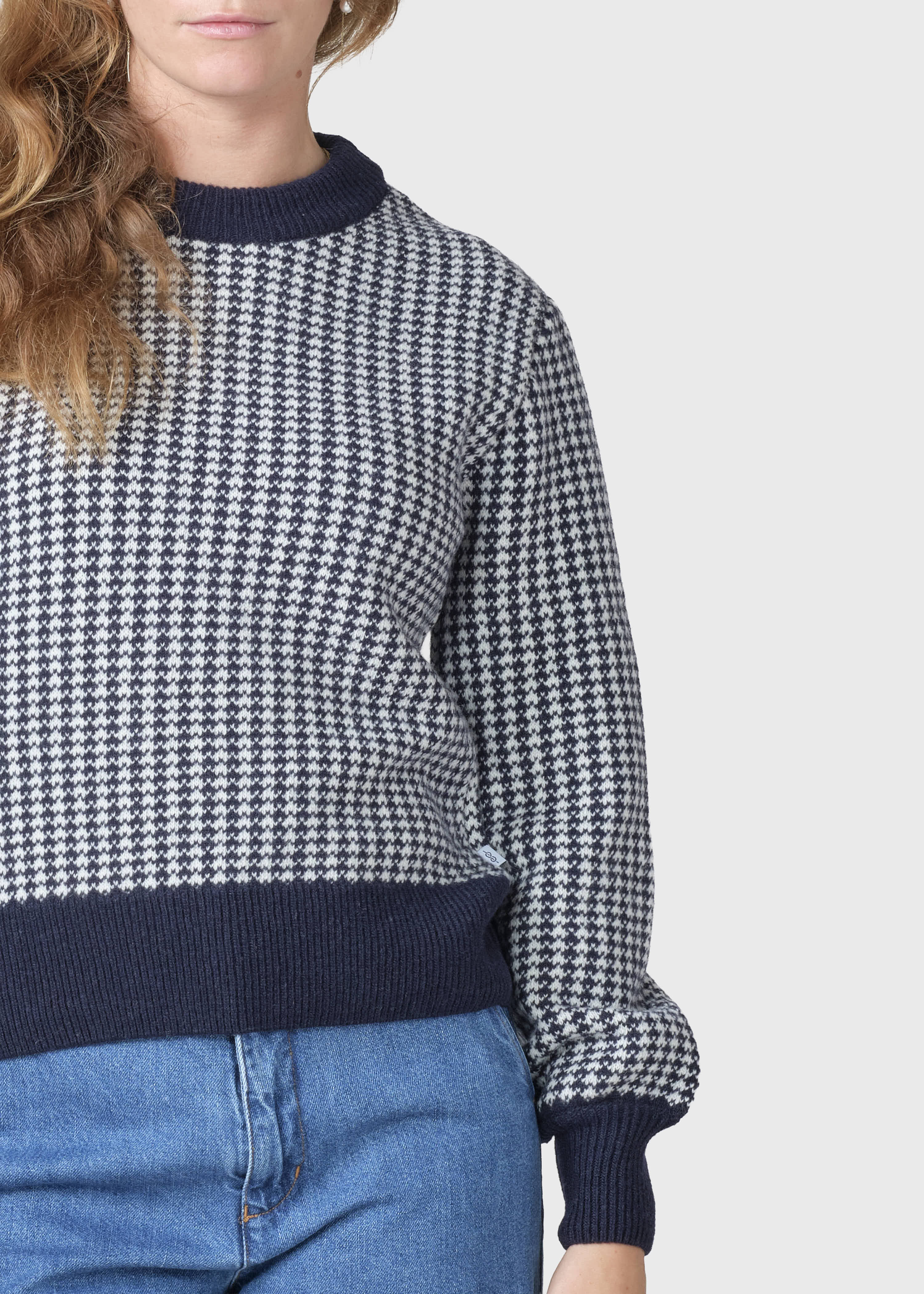 Agnes Knit - Navy/cream