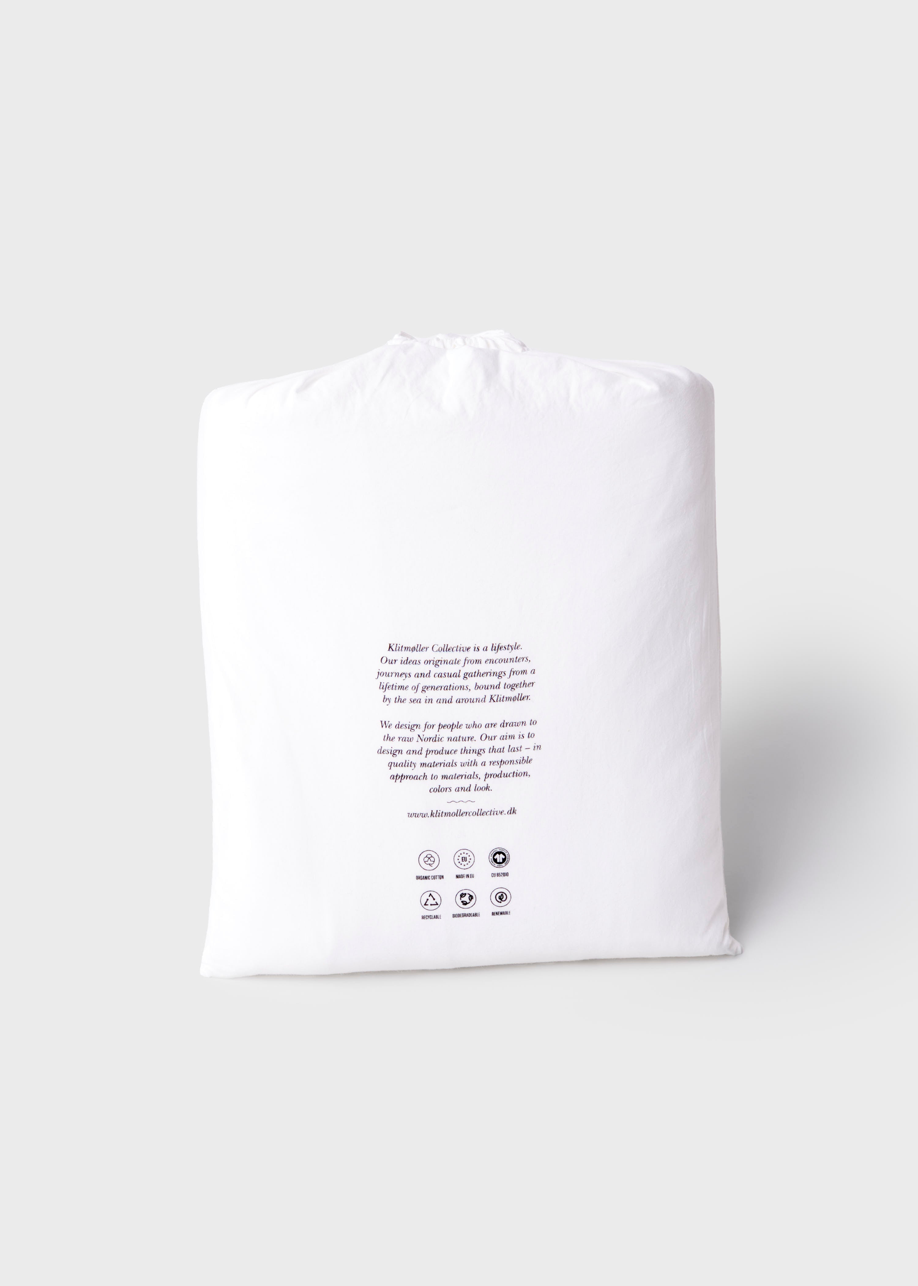 Bed Set - Plain - 140 X 200 + 80 X 80 - White