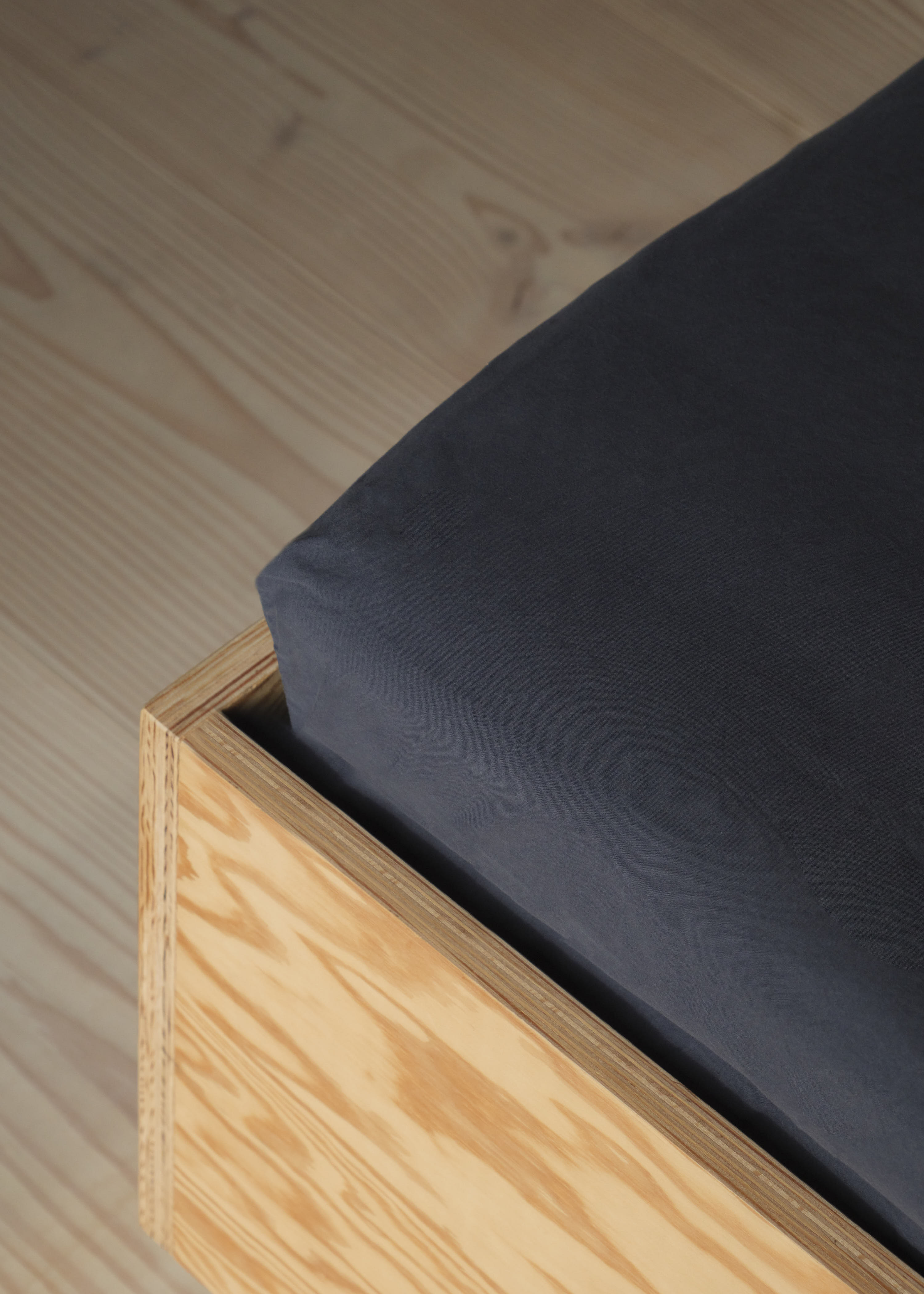 Bed Sheet 90 X 200 X 30 - Navy