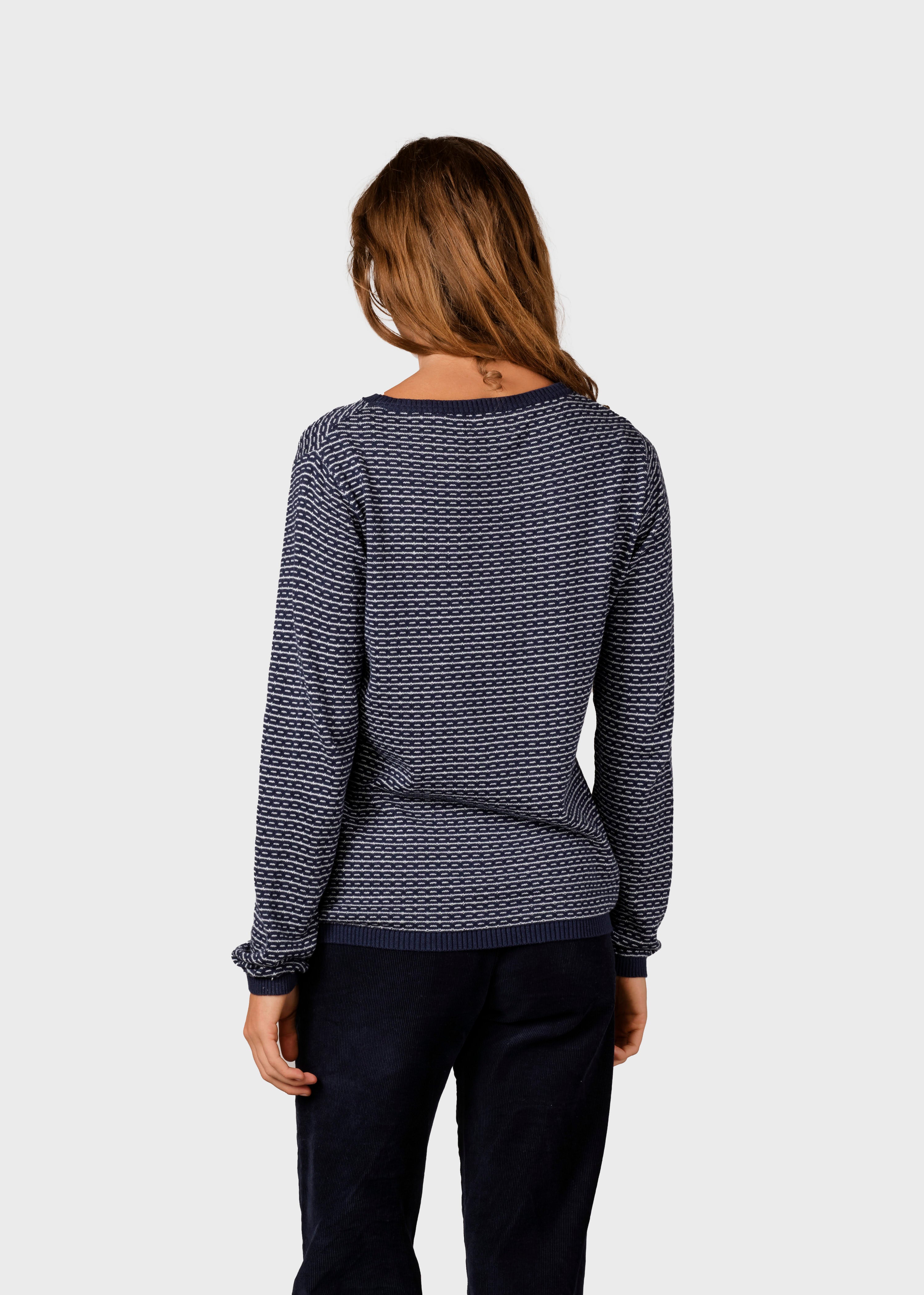 Silje Knit - Navy/cream