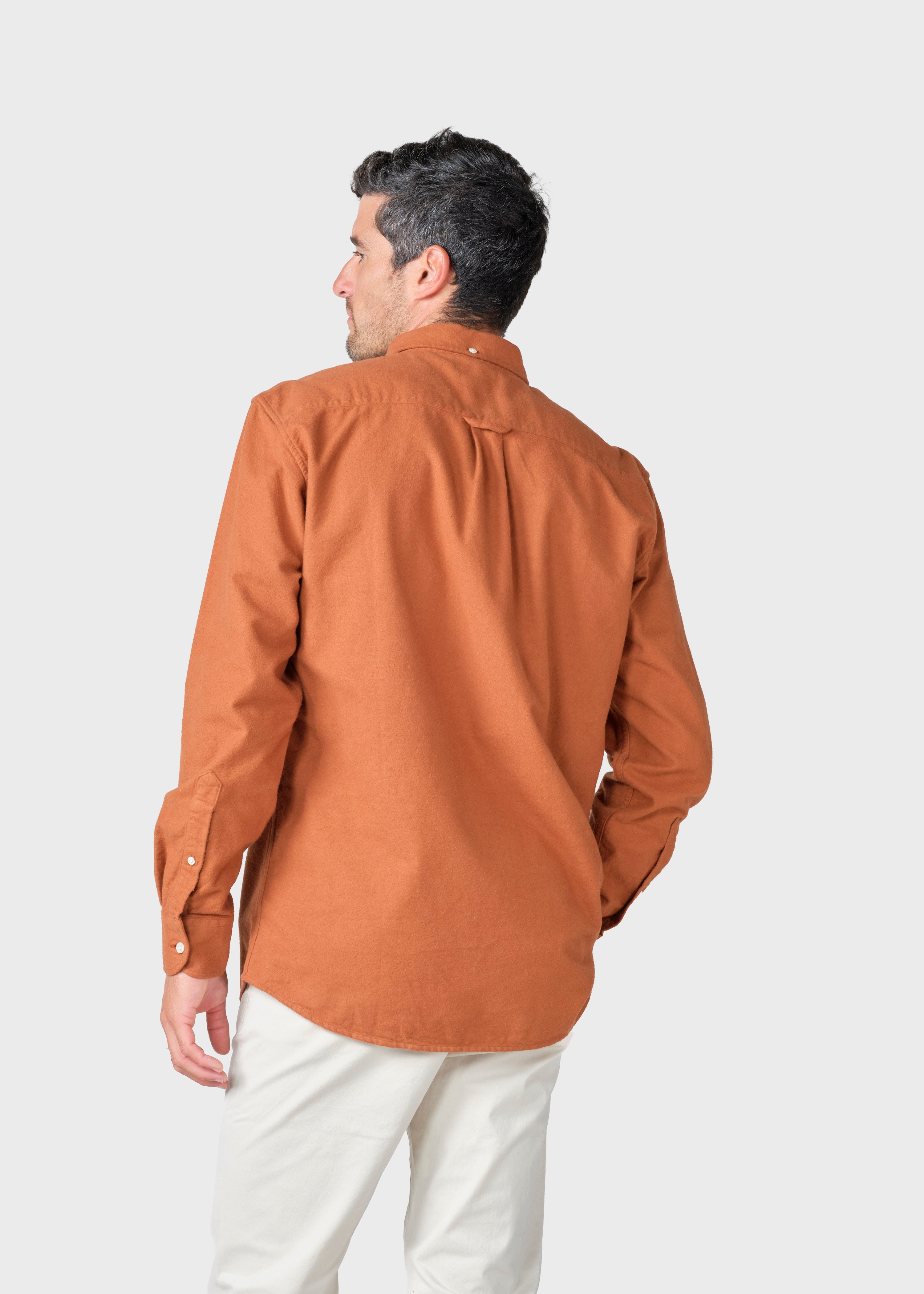 Benjamin Flannel Shirt - Rust