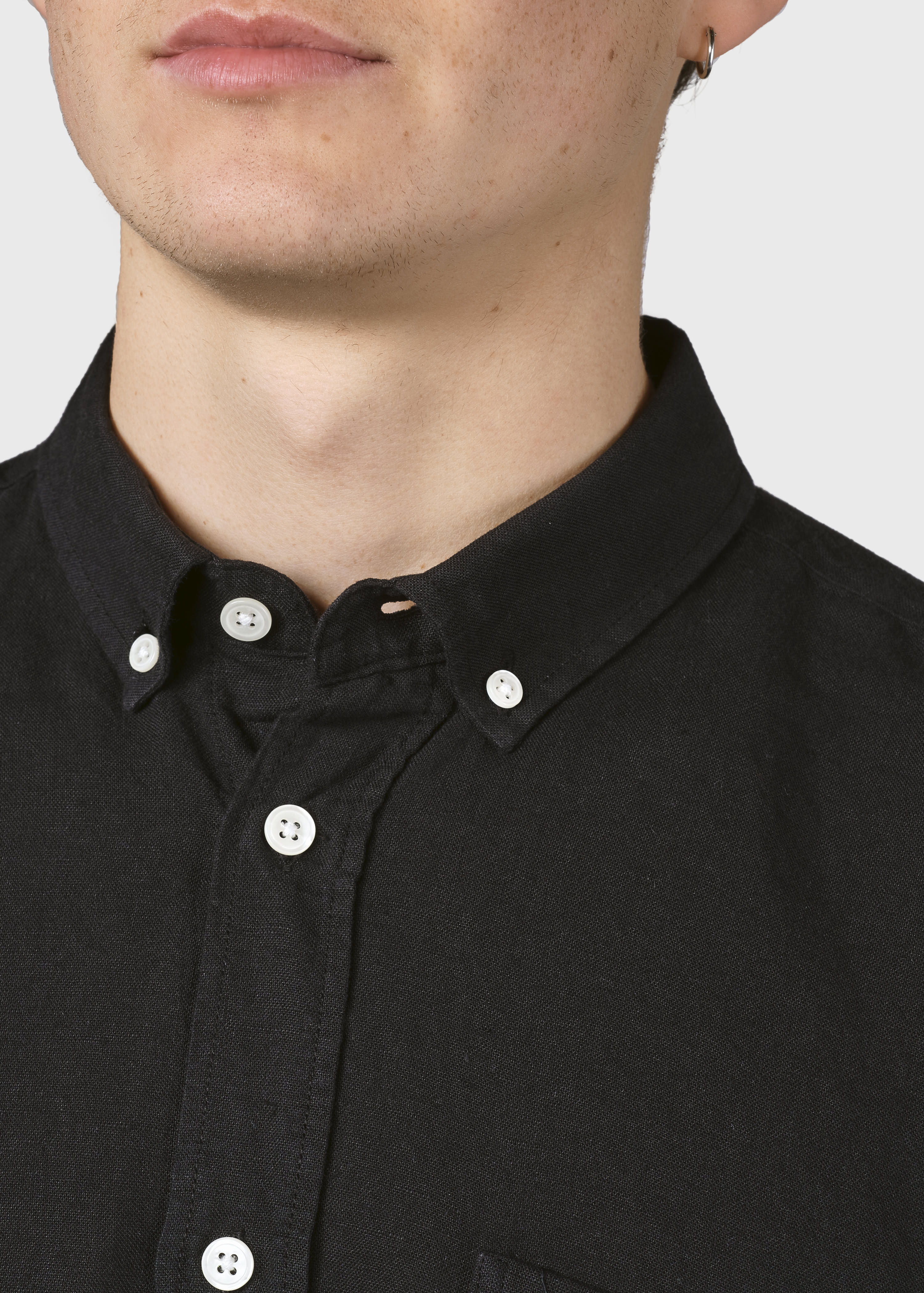 Benjamin Linen Shirt - Black