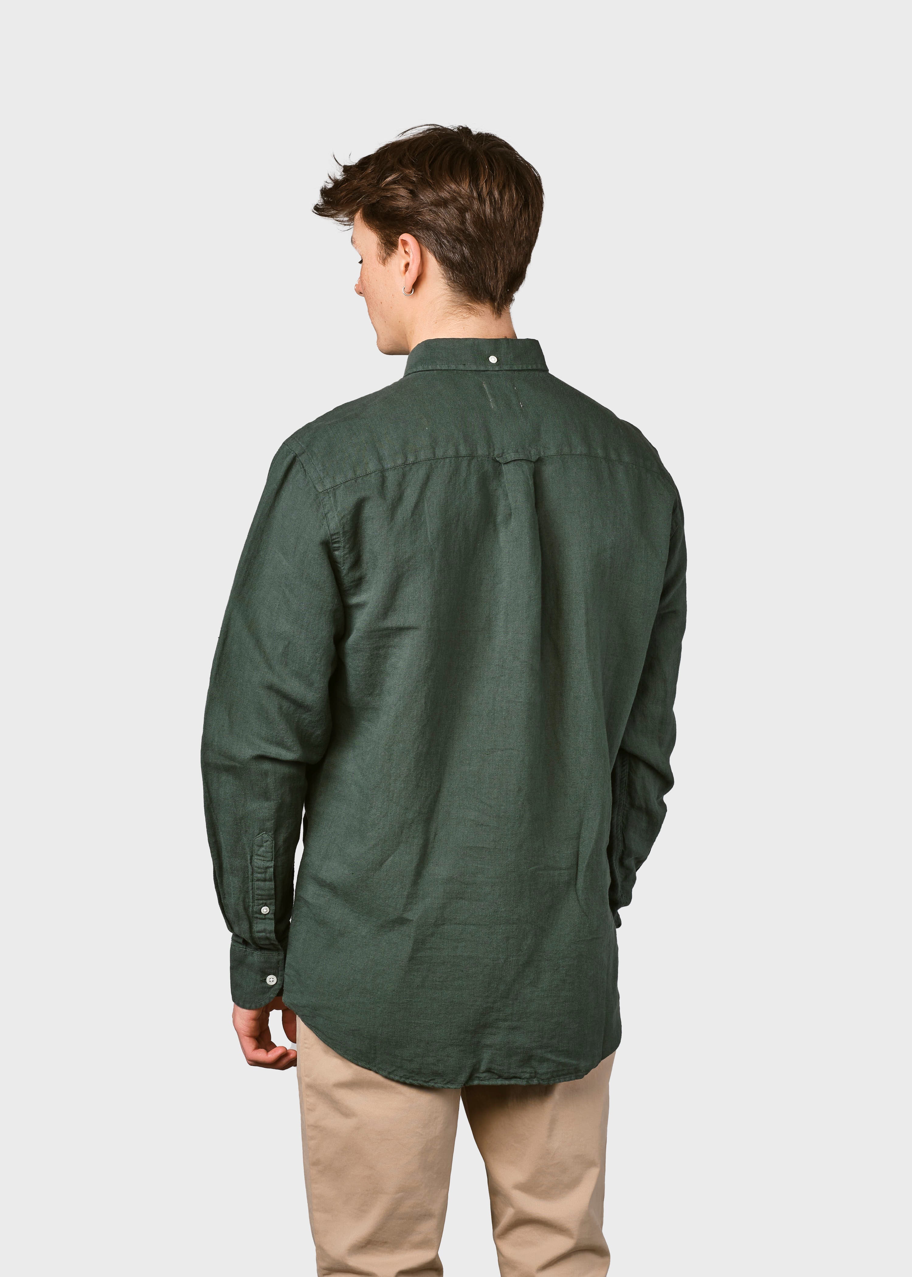 Benjamin Linen Shirt - Olive