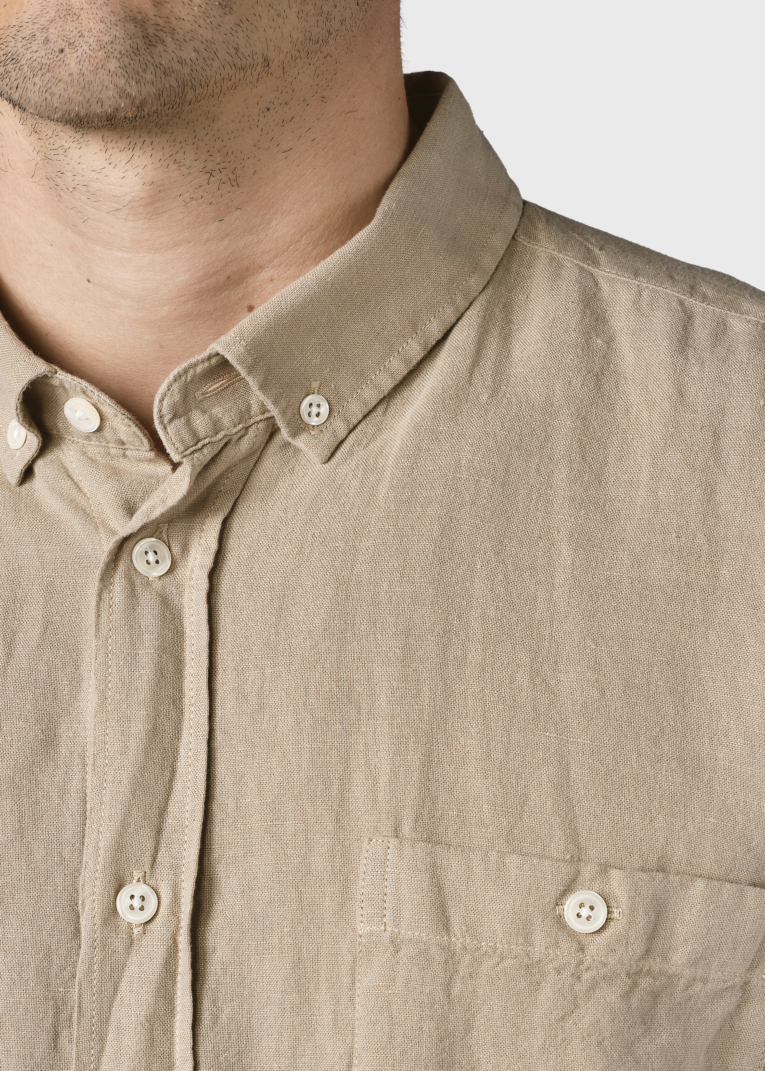 Benjamin Linen Shirt - Sand
