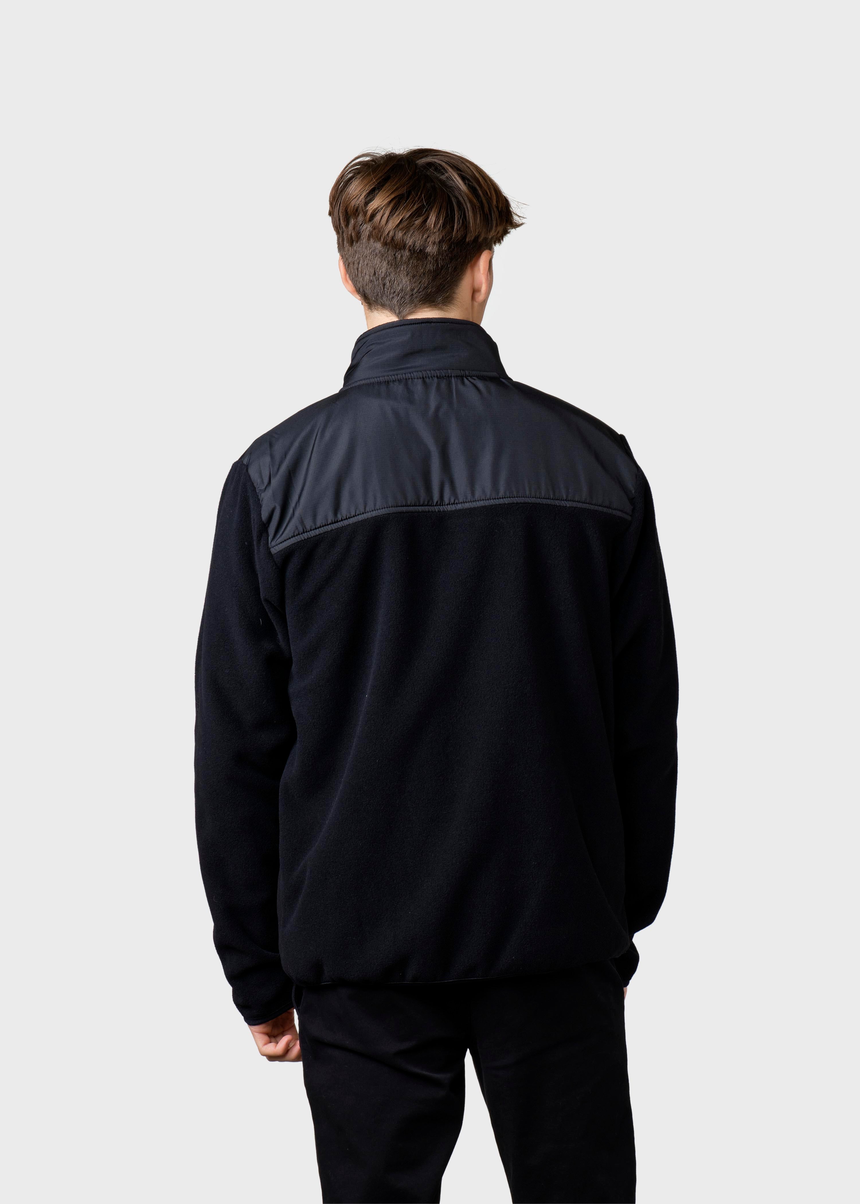 Midi Fleece Jacket - Black/black