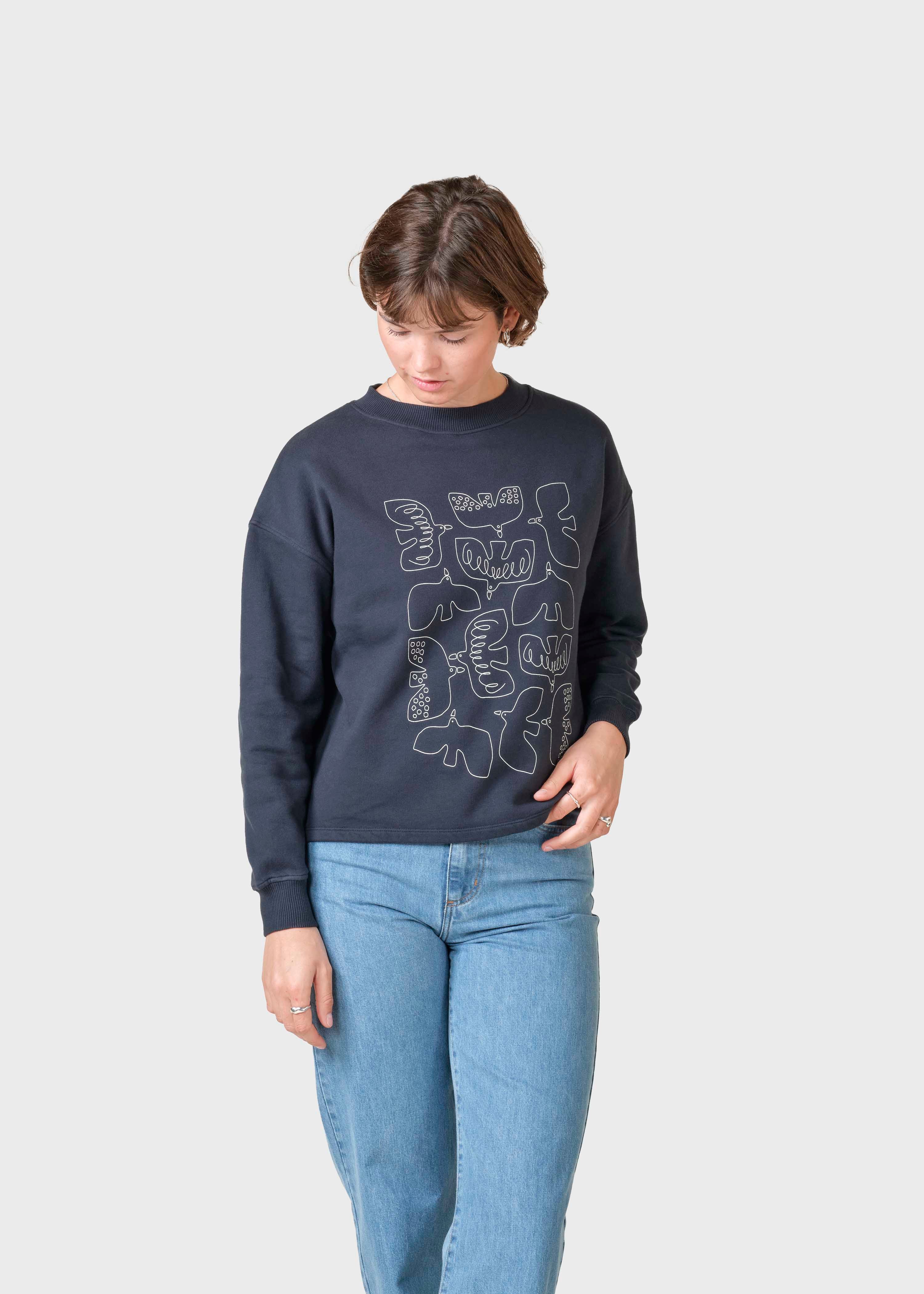 Berit Sweatshirt - Navy/cream
