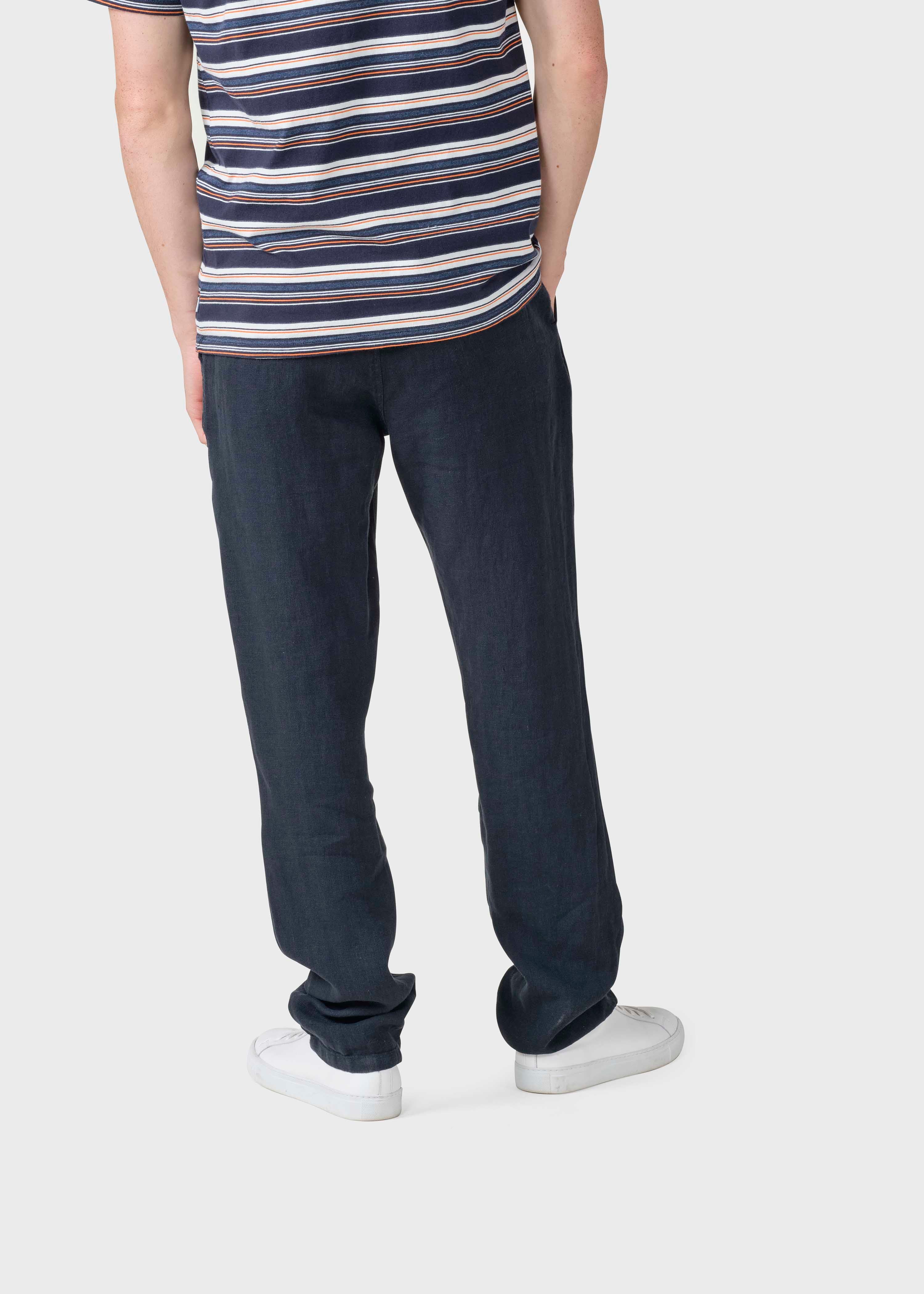 Birger Cotton/linen Pants - Navy