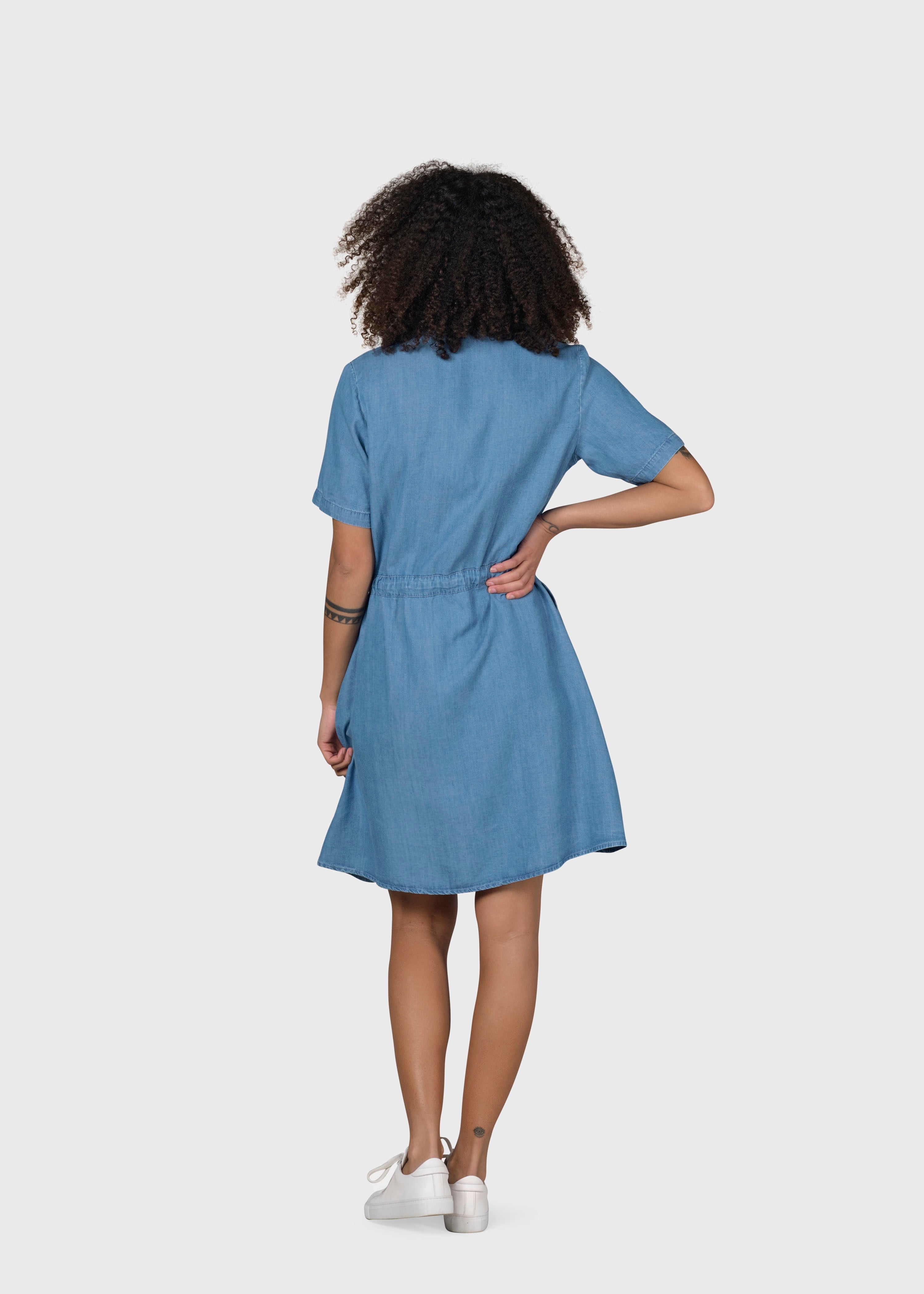 Bjørk Dress - Light Blue Chambrey