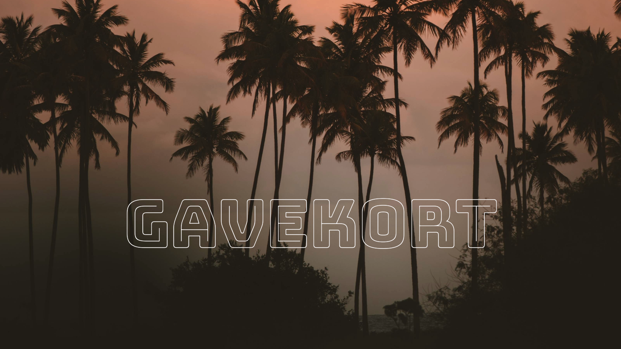 Presentkort för fryst palmträd