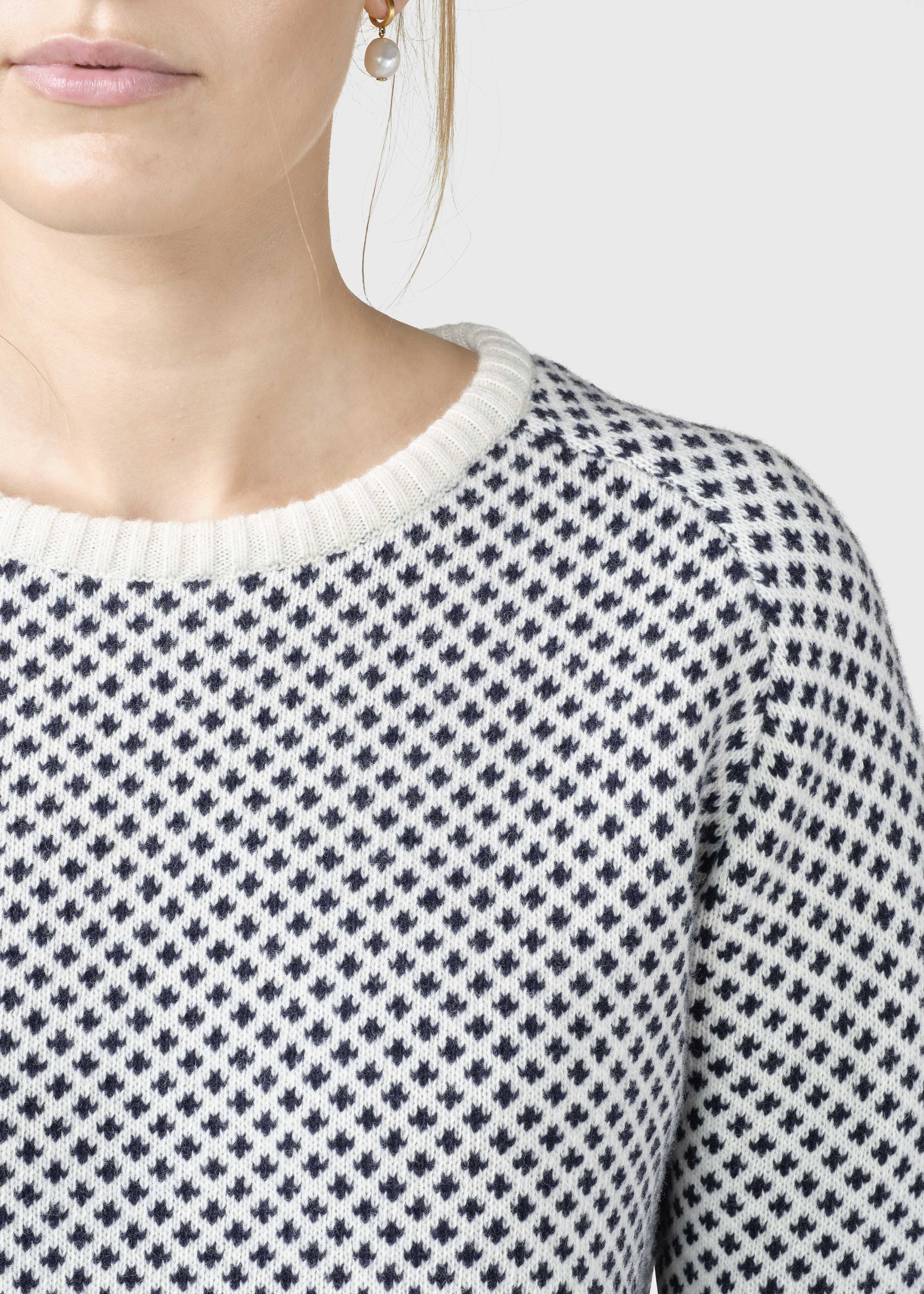 Elaine Knit - Cream/navy
