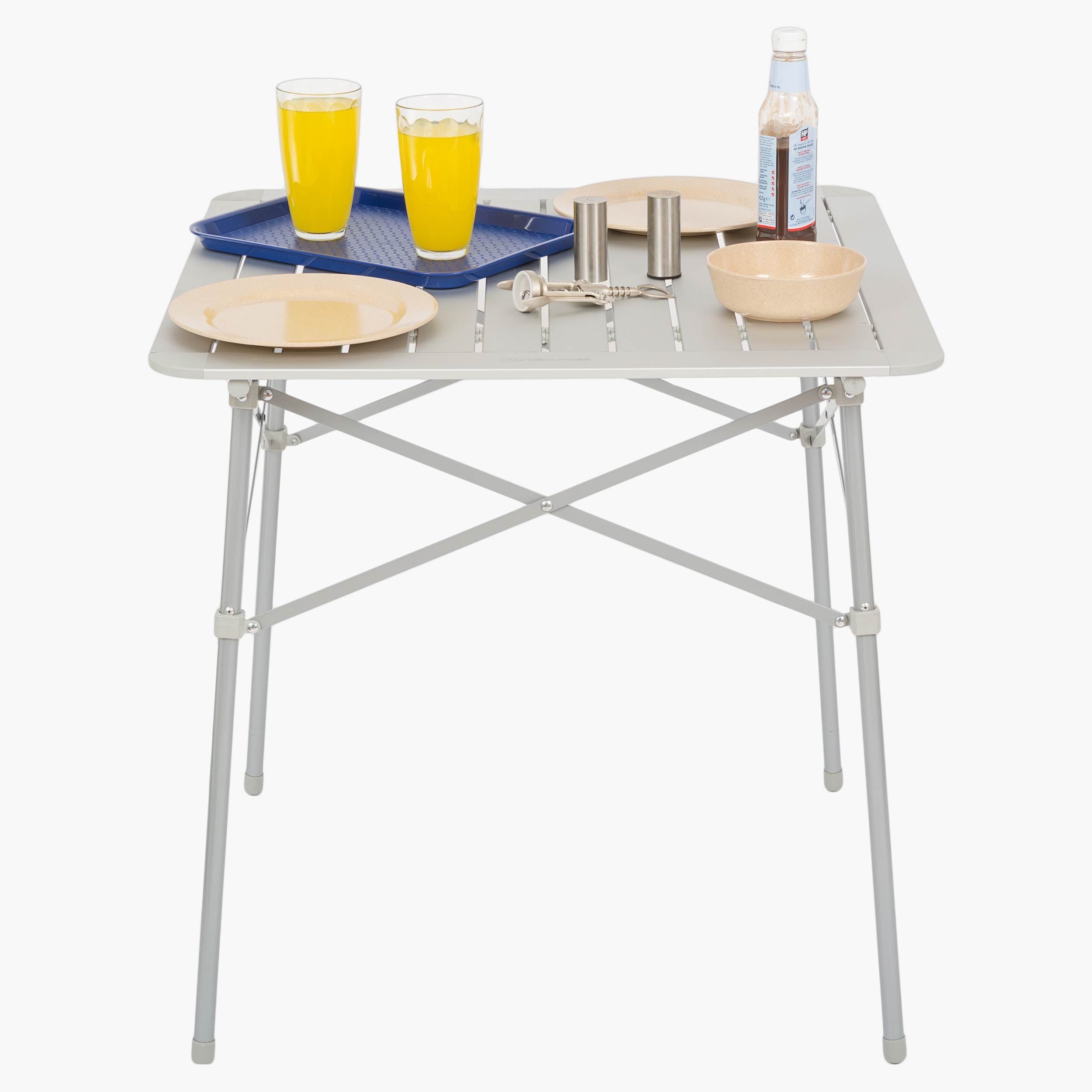 Highlander - Aluminium Slats Foldbart Campingbord, Lille