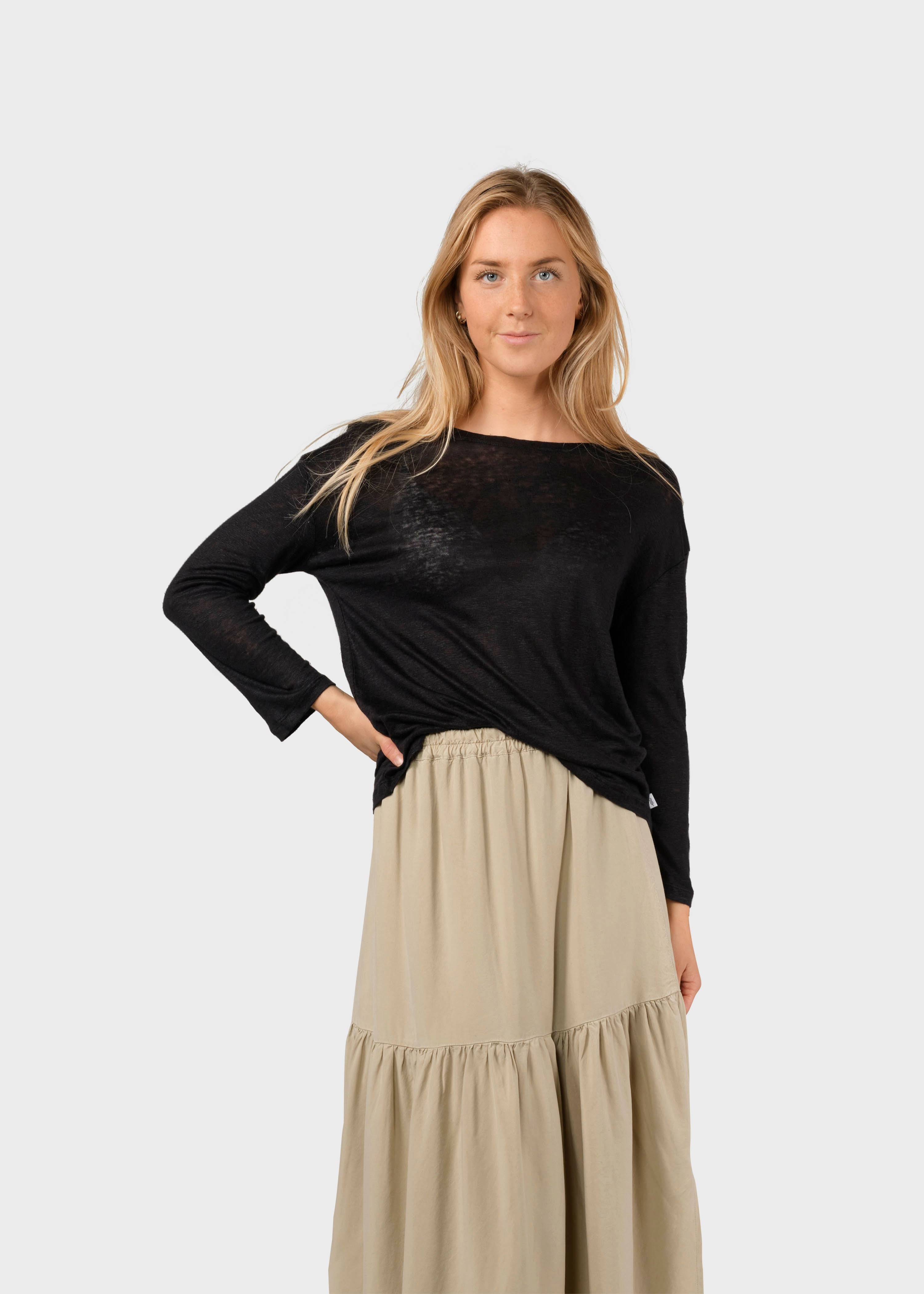 Gudrun Ls Tee - Black