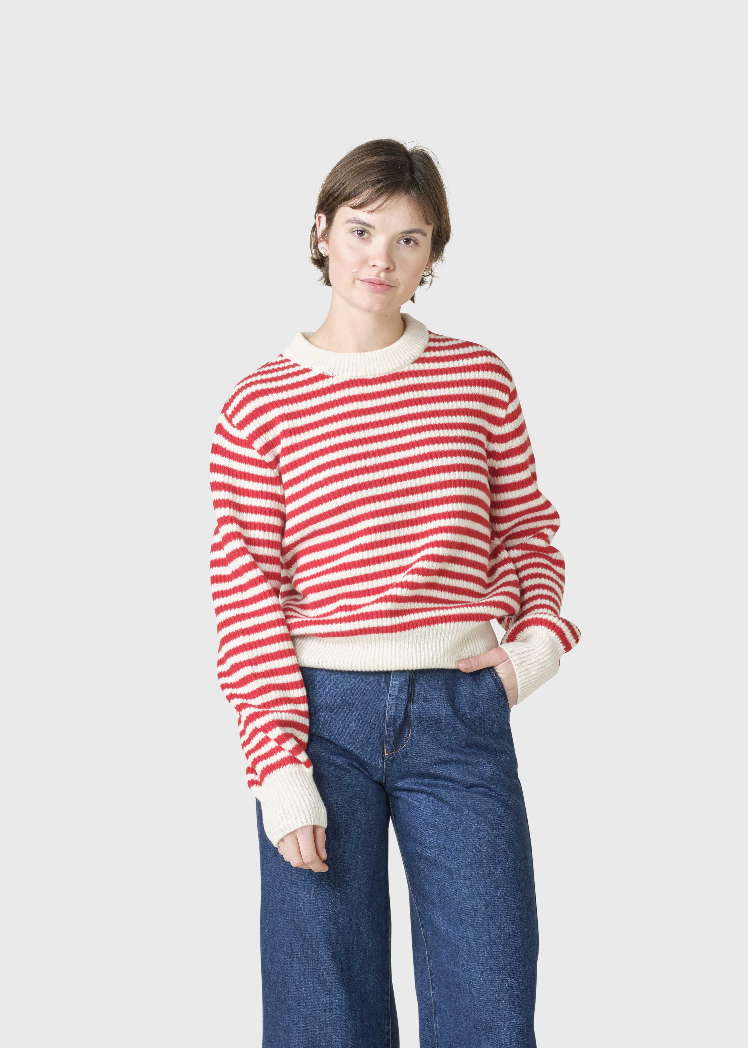 Gunilla Knit - Cream/red