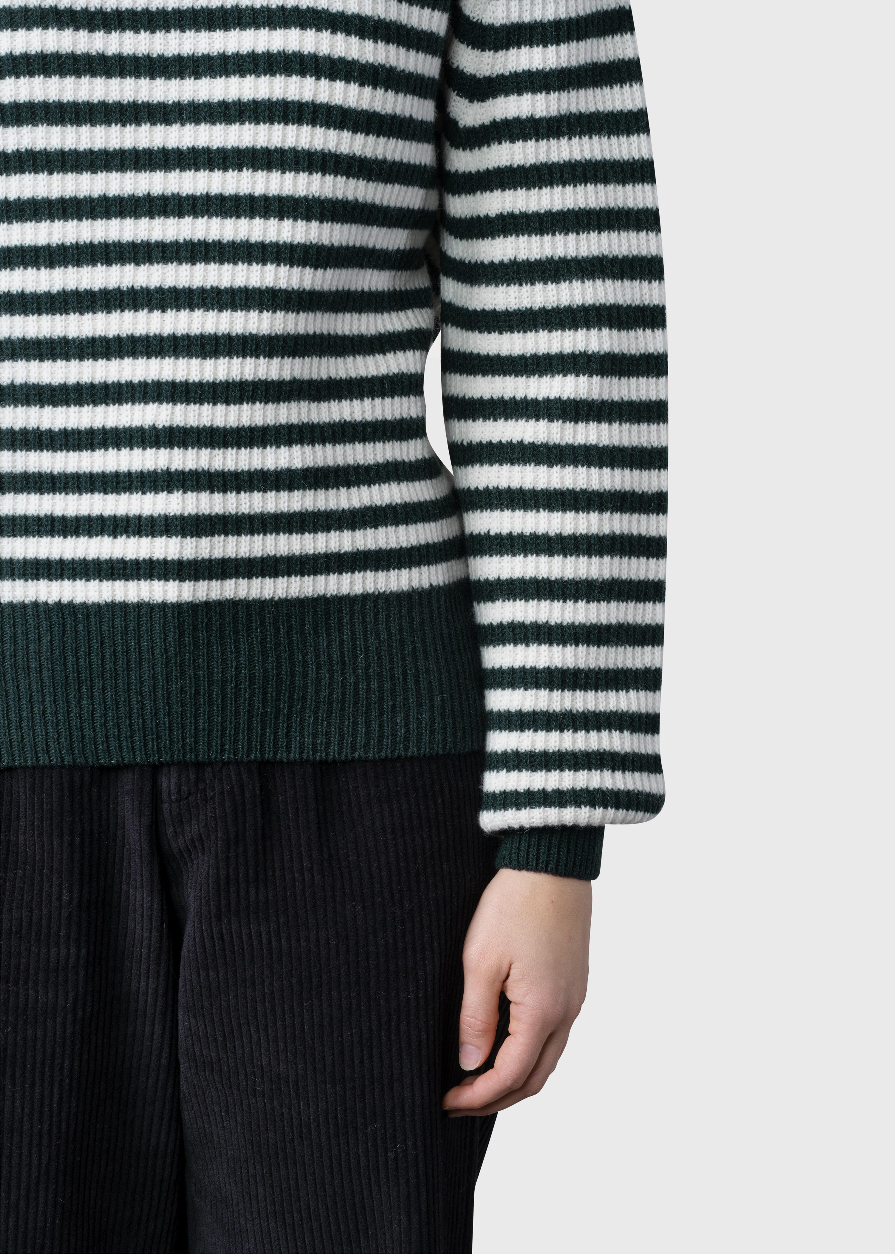 Gunilla Knit - Moss Green/cream