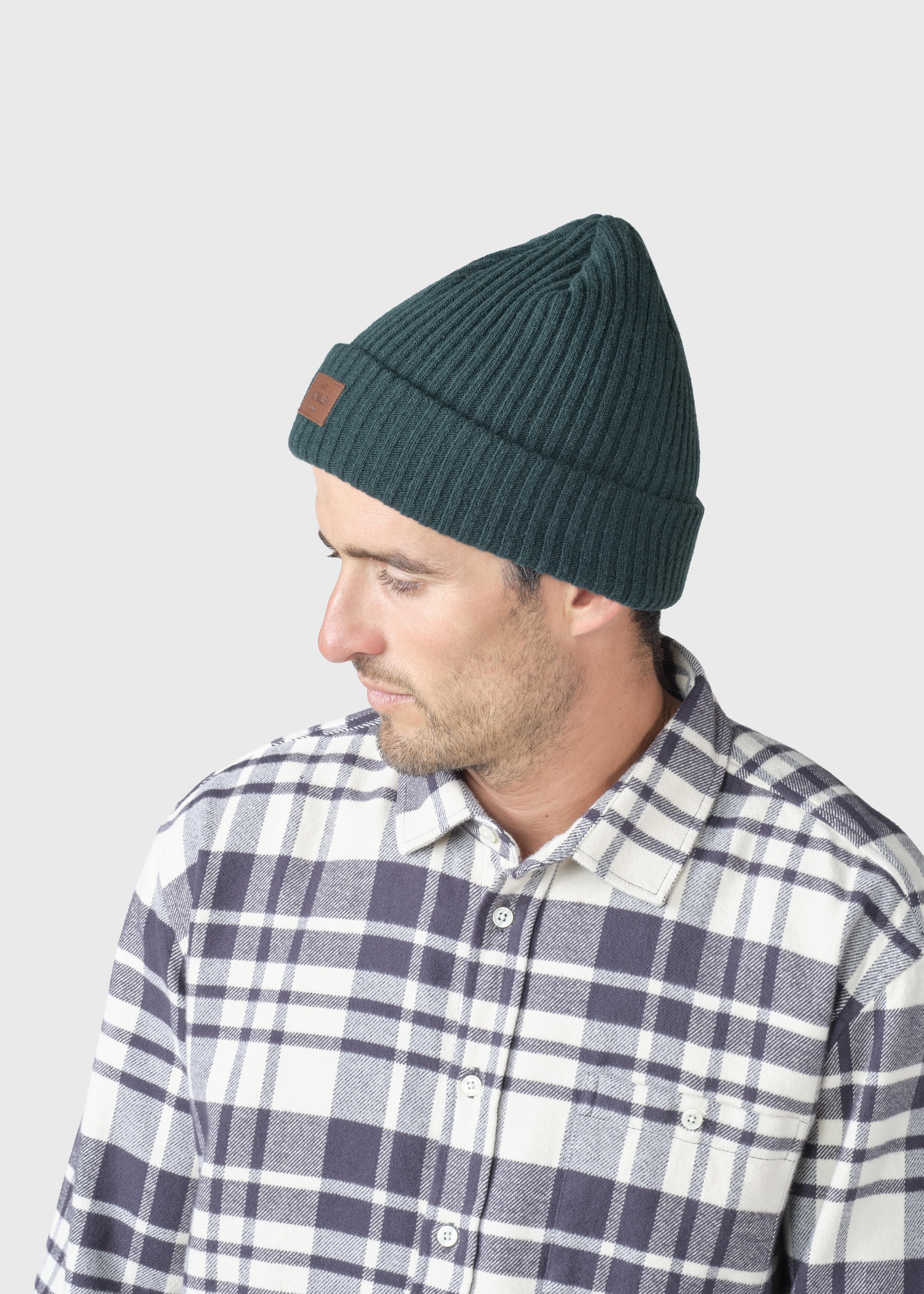 Heavy Rib Beanie - Moss Green