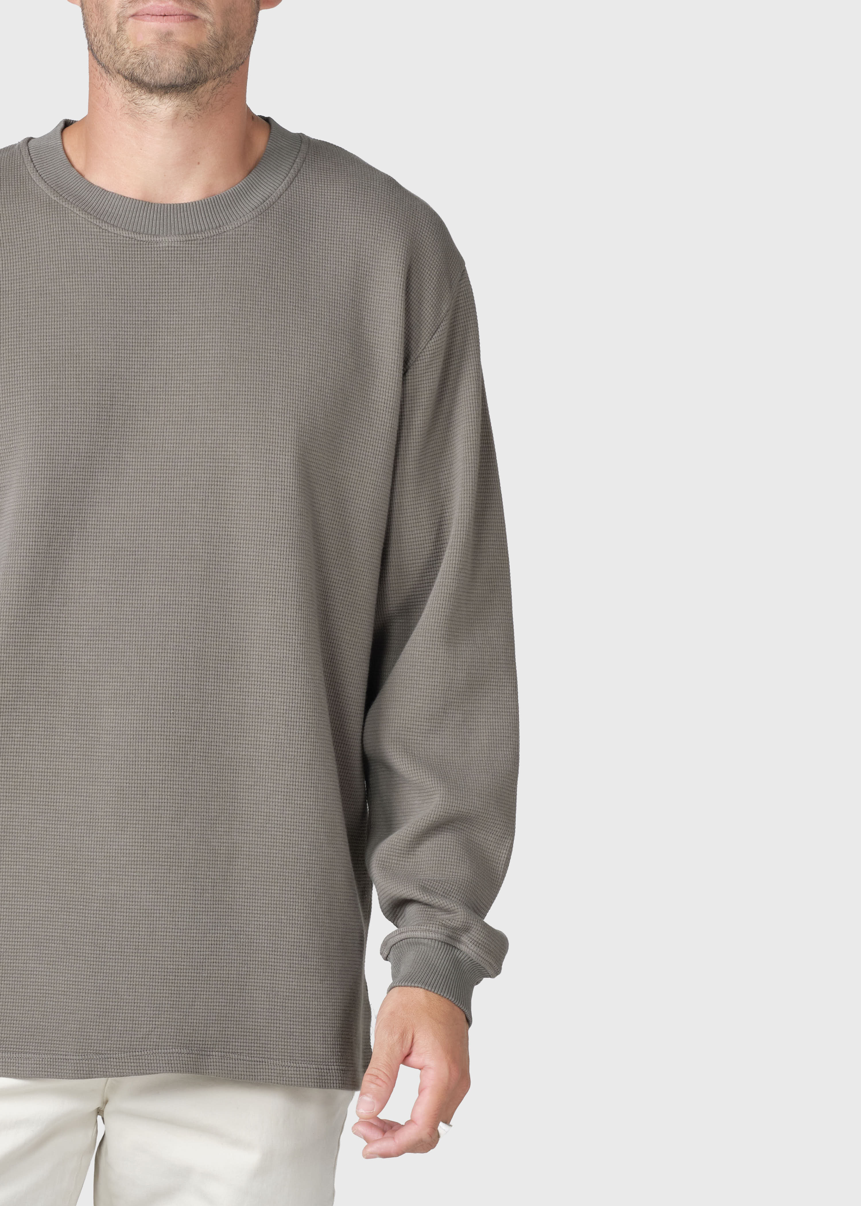 Hudson Ls Tee - Taupe