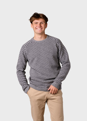 Hugo Knit - Light Grey/black