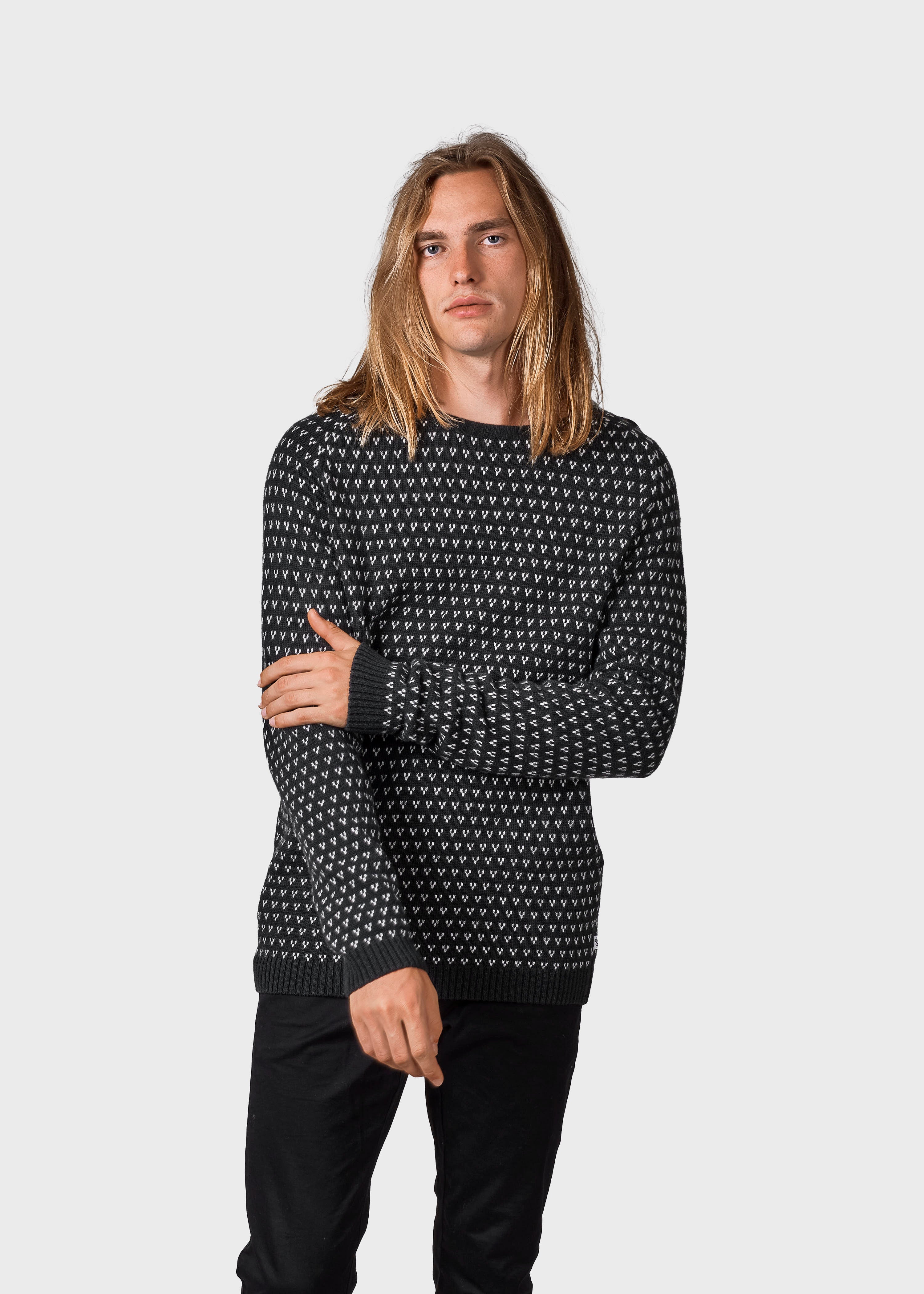 Hugo Knit - Olive/cream