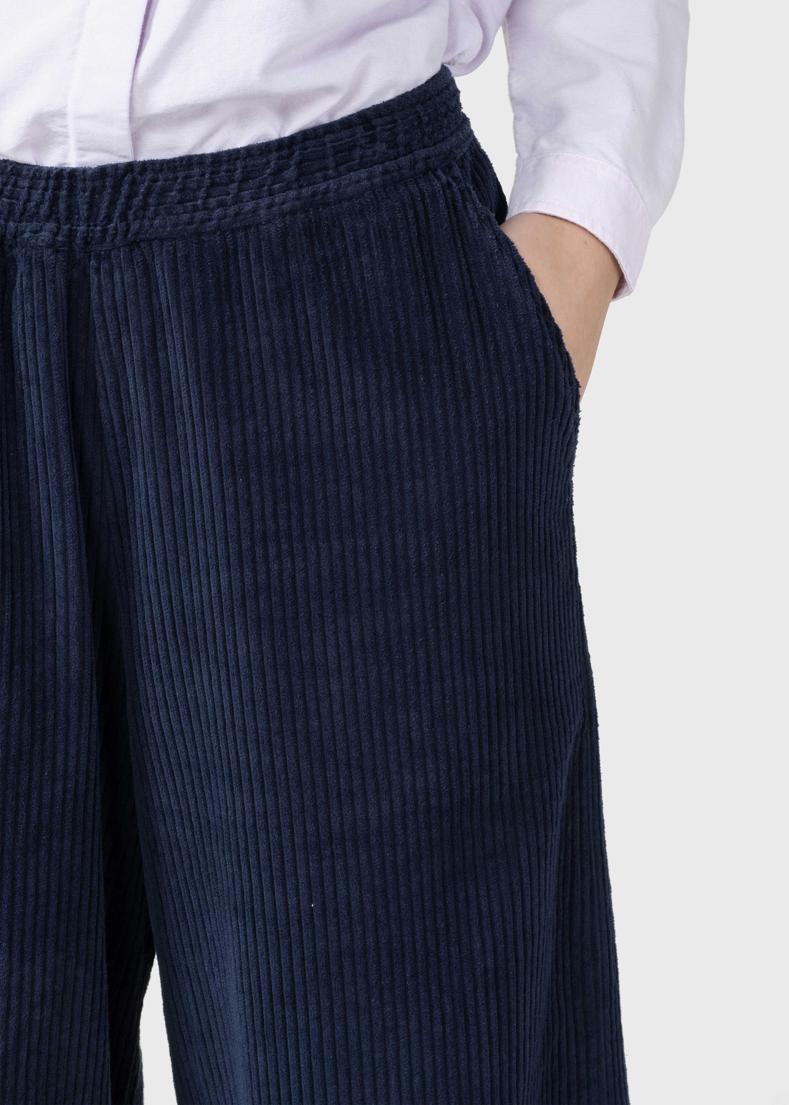 Kaja Cord Pants - Navy