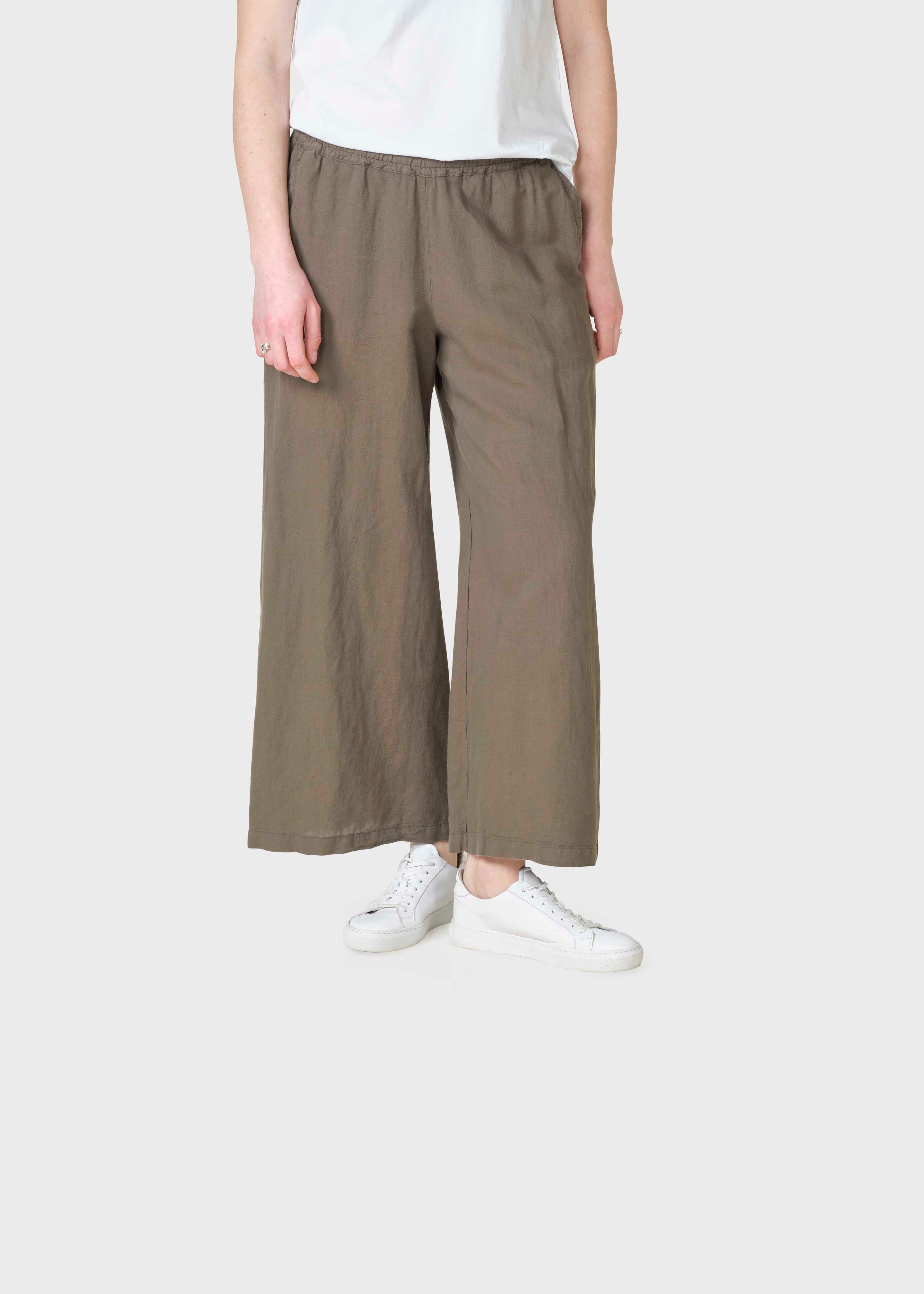 Kaja Cotton/linen Pants - Taupe