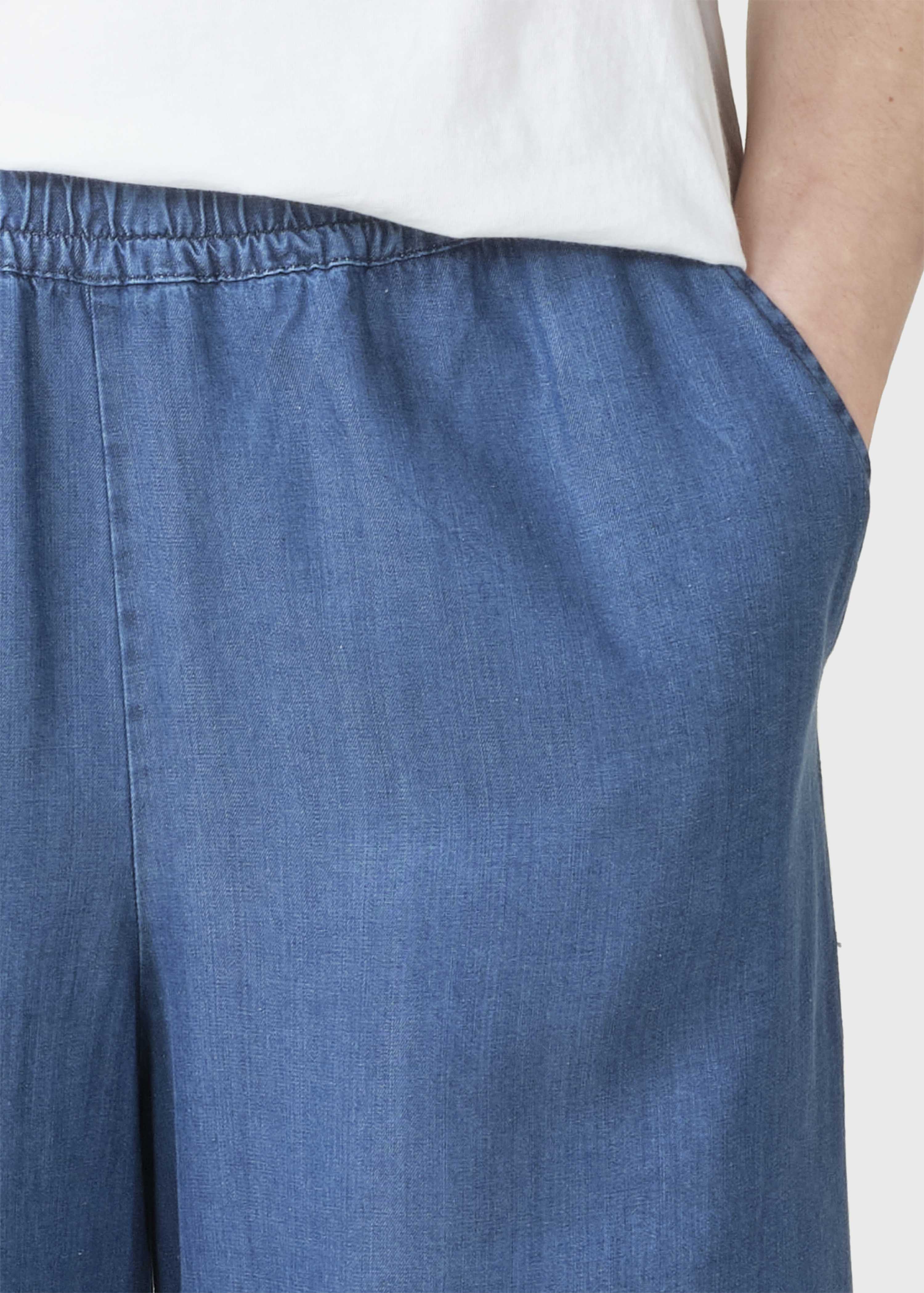 Kaja Lyocell Pants - Dark Blue Chambrey