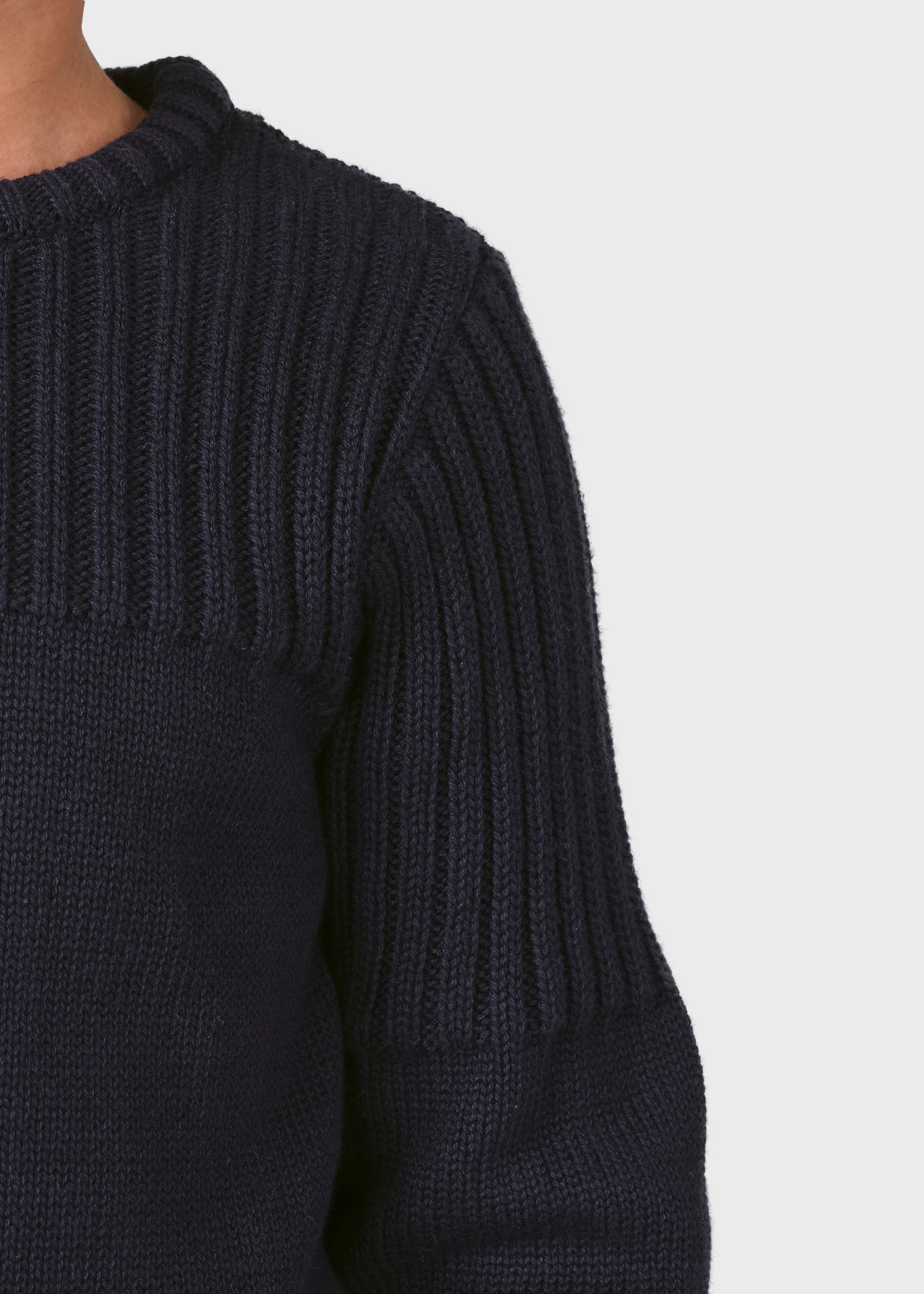 Kids Pattern Cotton Knit - Navy