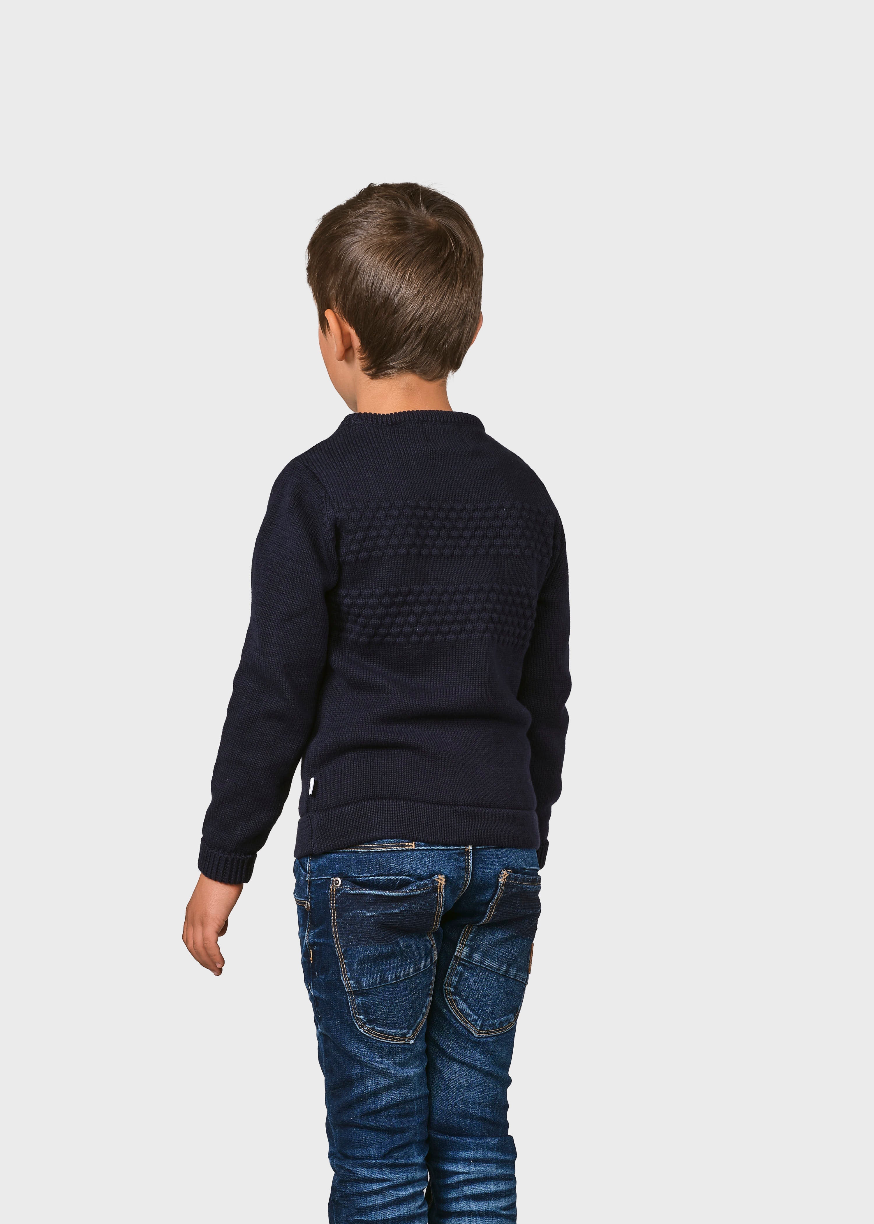 Kids Fisher Cotton Knit - Navy